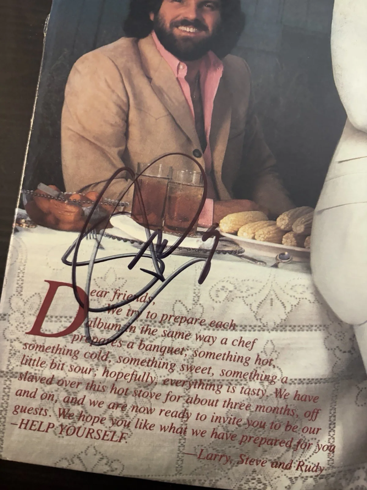 Larry Gatlin & The Gatlin Brothers signed Help Yourself LP Vinyl Autographed, изображение 2