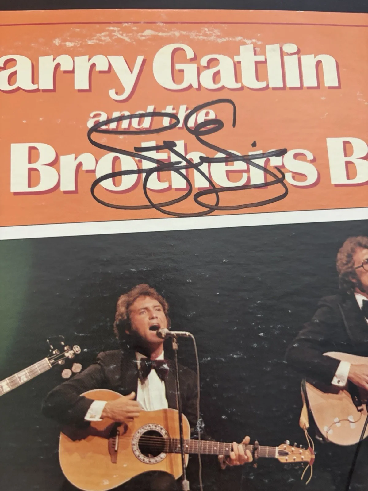 Larry Gatlin & The Gatlin Brothers signed Greatest Hits LP Vinyl Autographed, изображение 3
