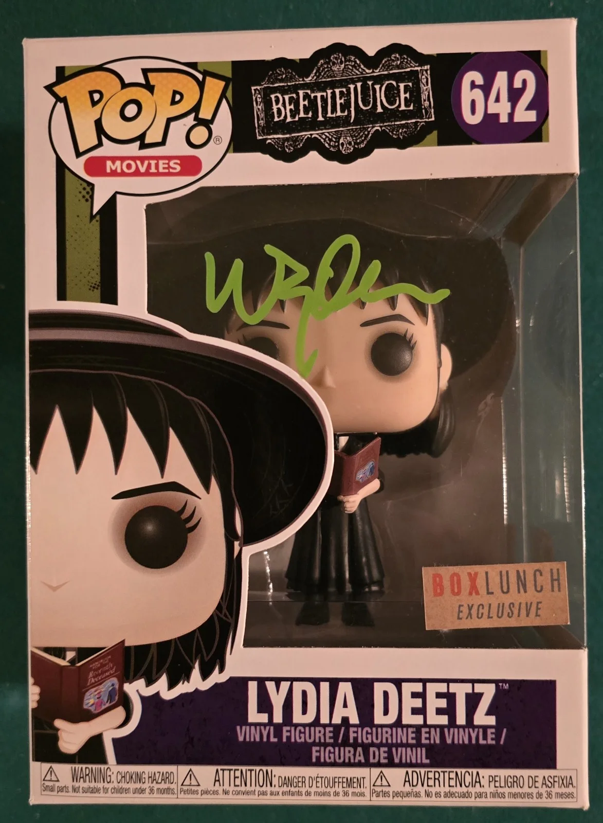 Winona Ryder — Winona Ryder Signed Funko Pop Beetlejuice SWAU Private Signing