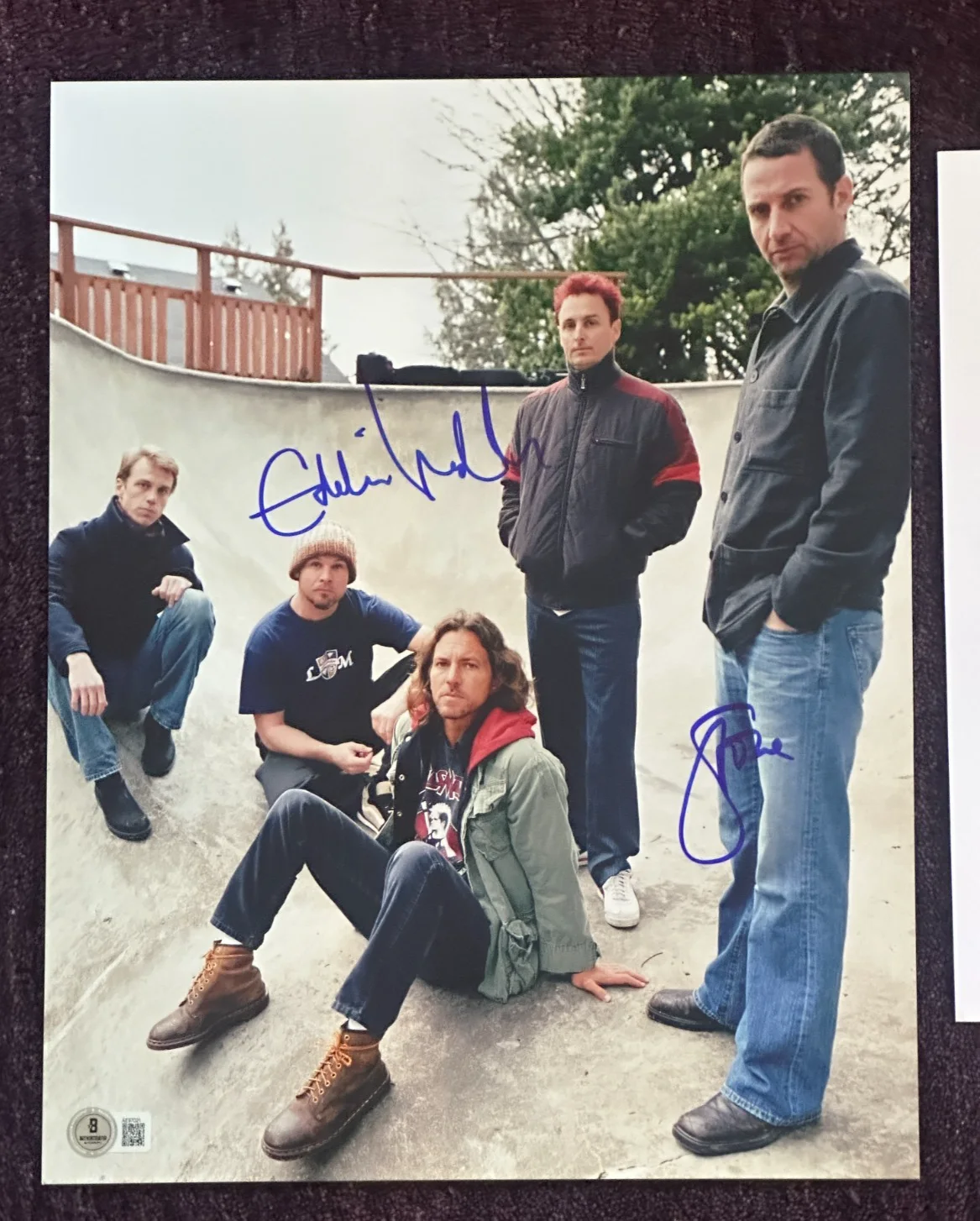 EDDIE VEDDER & STONE GOSSARD Signed PEARL JAM 11x14 PHOTO Beckett (BAS) LOA, image 2