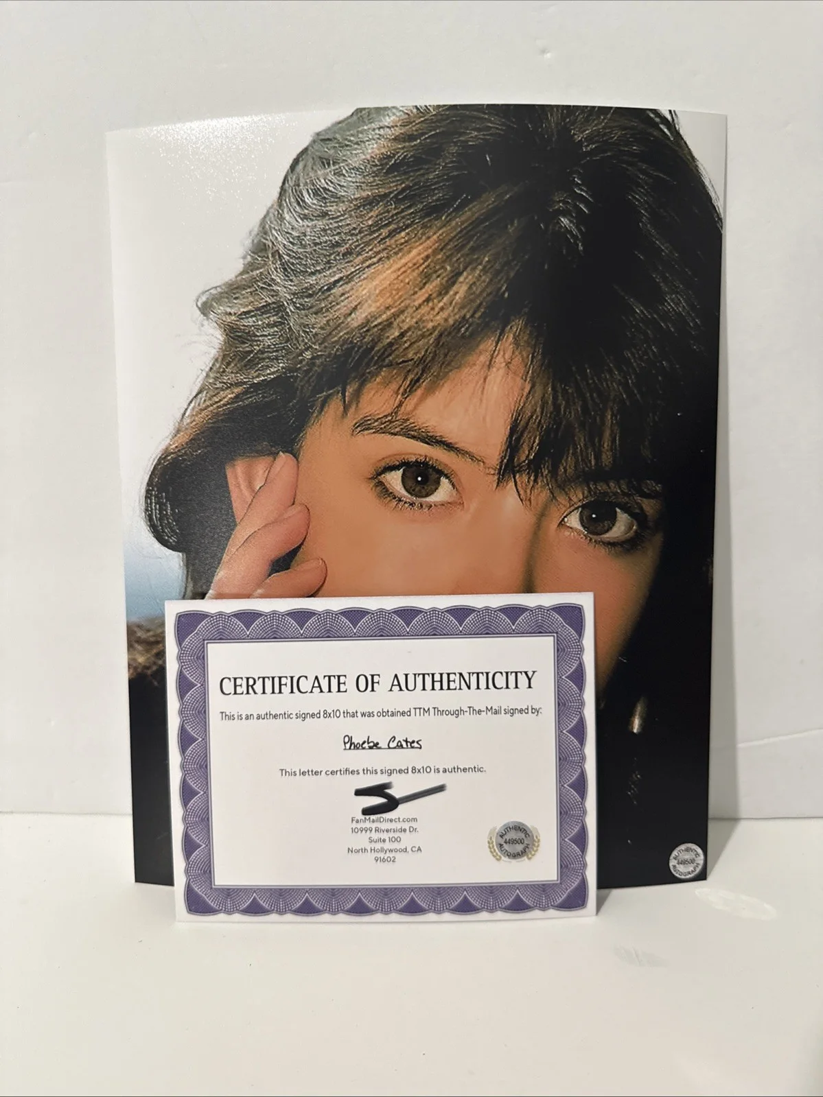 Phoebe Cates (Actress) Autographed 8x10 photo - AUTO COA, image 2