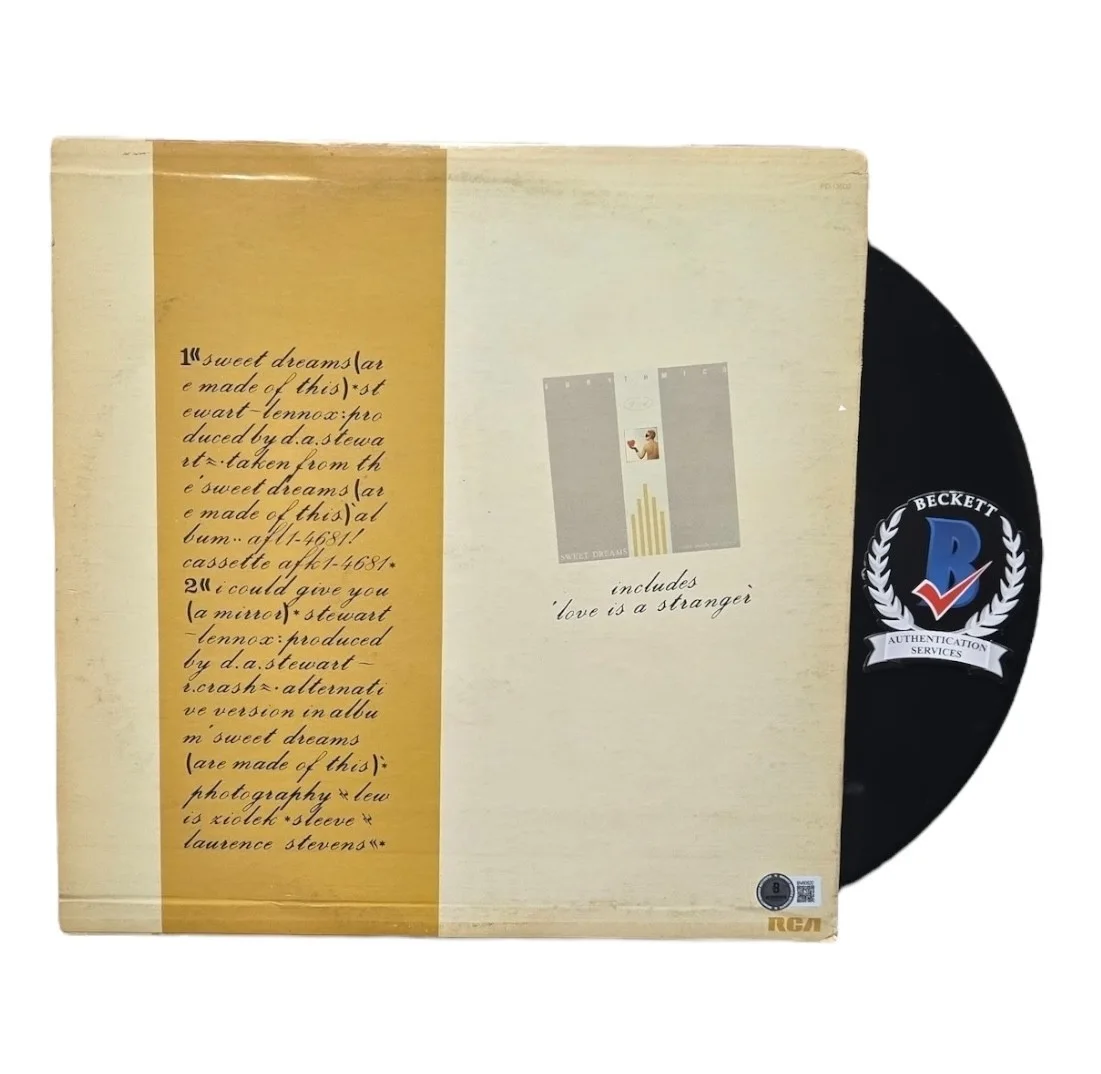 ANNIE LENNOX SIGNED AUTOGRAPH EURYTHMICS SWEET DREAMS LP VINYL BECKETT, image 2