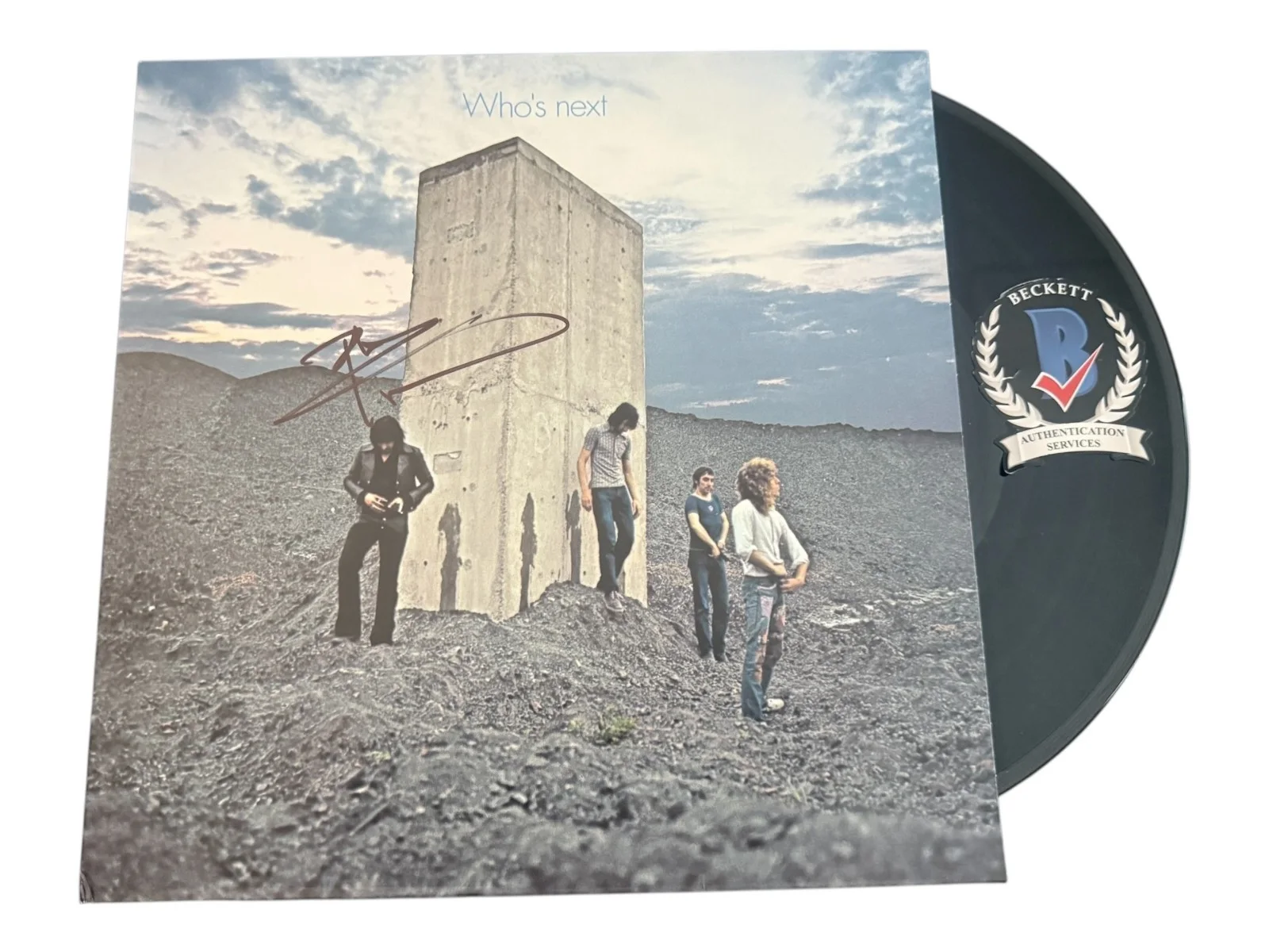PETE TOWNSHEND SIGNED AUTOGRAPH THE WHO WHO'S NEXT ALBUM VINYL LP BECKETT BAS, image 3