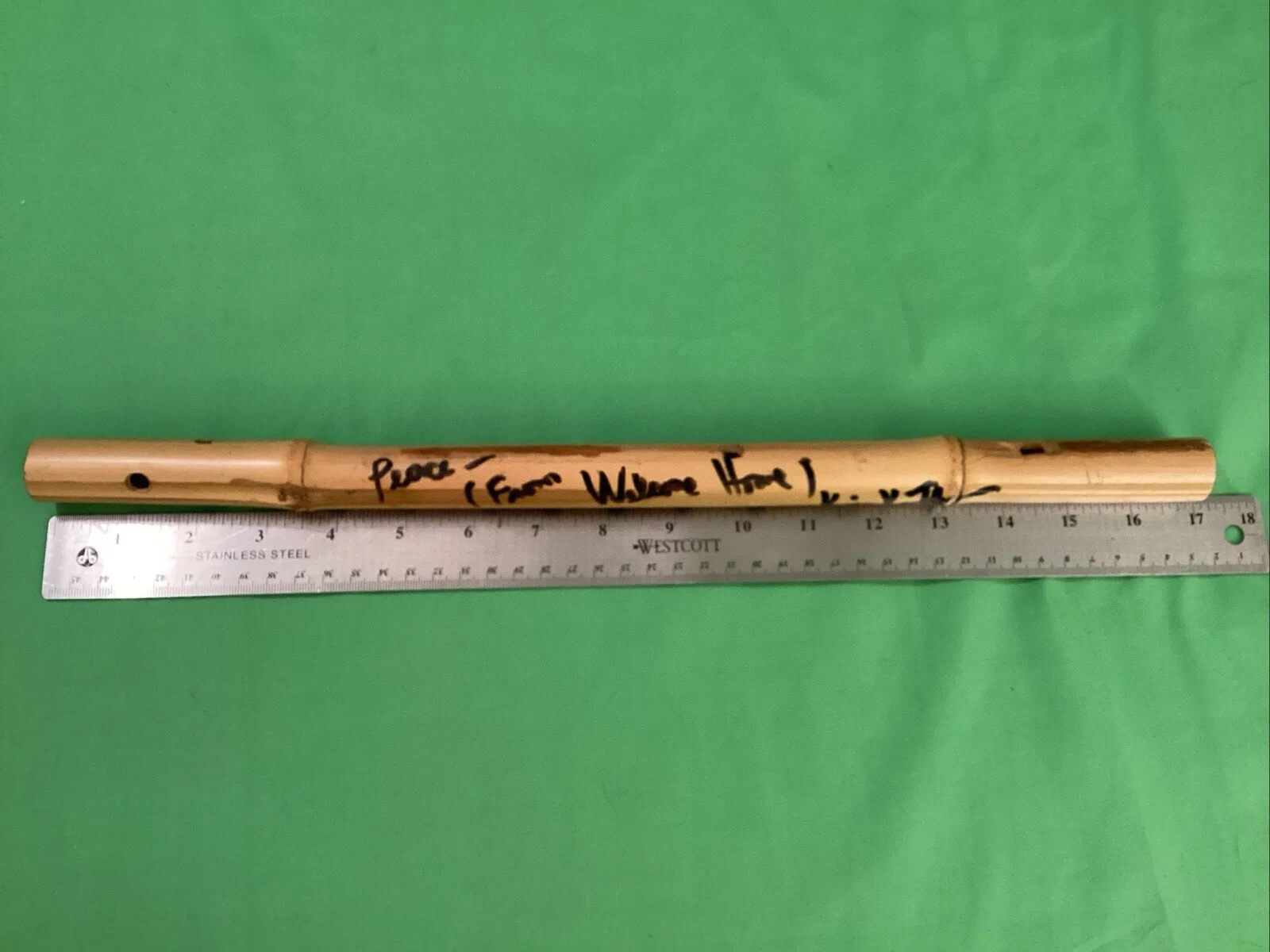 KRIS KRISTOFFERSON Signed Autographed bamboo flute from WELCOME HOME movie, image 3