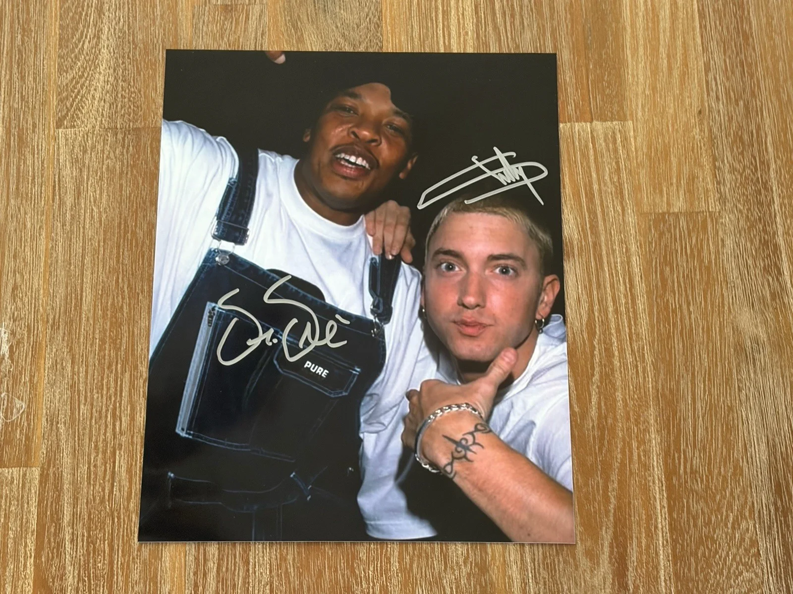 EMINEM And DR DRE autographed 8x10 photo, signed, authentic, Slim Shady, COA, изображение 2