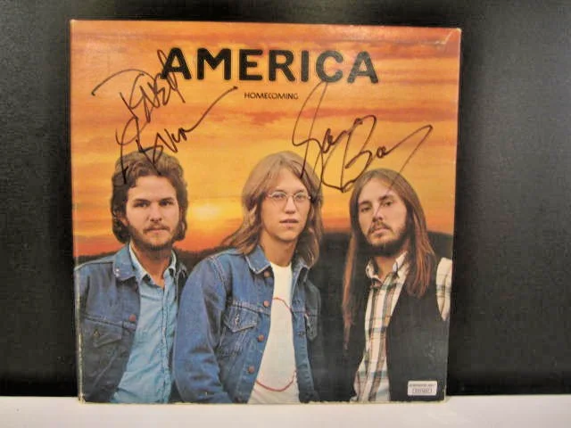 AMERICA-SIGNED 2X- "HOMECOMING" 1972 LP VINYL-2ND ALBUM-AUTHENTICATED+HOLOGRAM, изображение 5