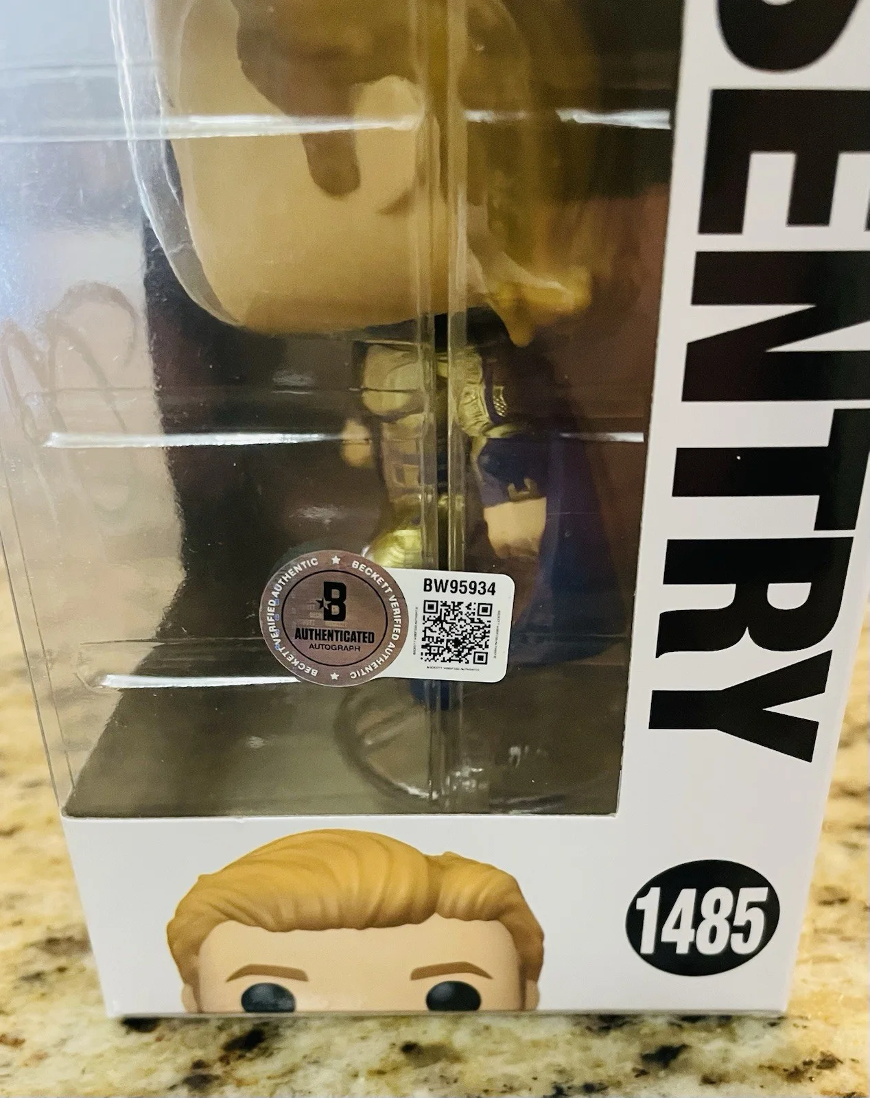 Lewis Pullman Signed Sentry Funko Pop! Thunderbolts Marvel W/BAS, image 3