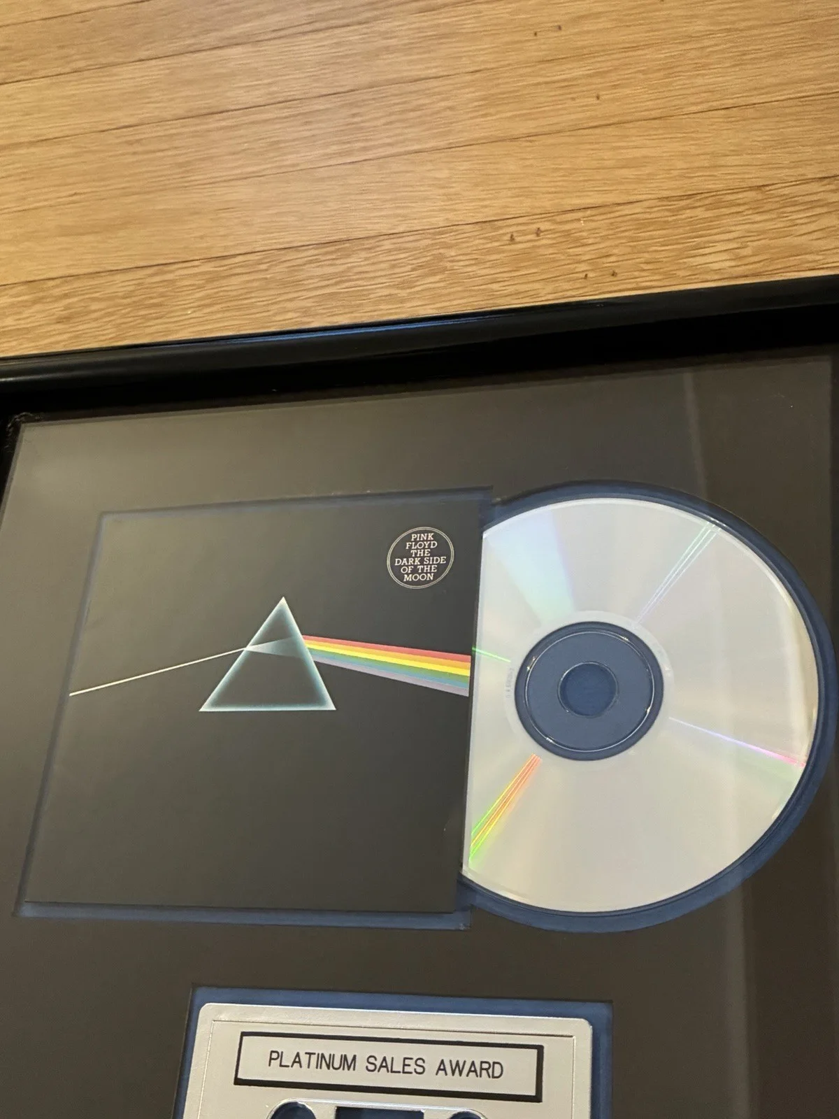 Pink Floyd Platinum RIAA Award Dark Side of the Moon COA Promotor Provenance, изображение 5