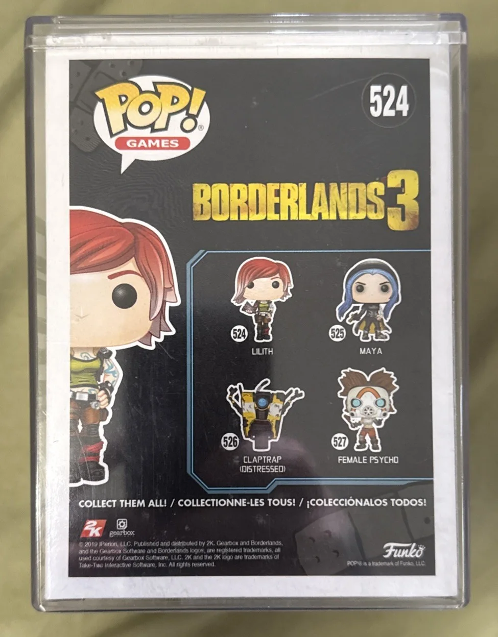 Colleen Clinkenbeard — Colleen Clinkinbeard Signed FUNKO POP #524 BORDERLANDS 3 LILITH, image 2