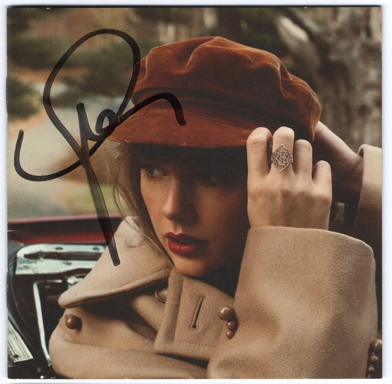 SIMPLY BEAUTIFUL! Taylor Swift RED Signed & Framed CD Cover Photo Booklet PSA!, image 2