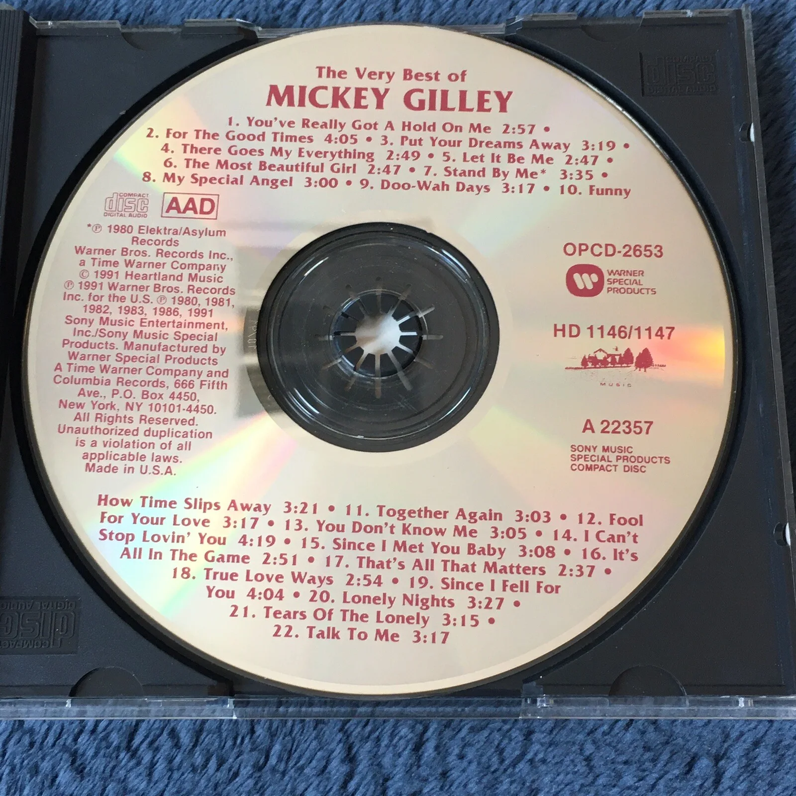 The Very Best Of Mickey Gilley CD With Signed Autograph AUTHENTIC See Photos, изображение 3