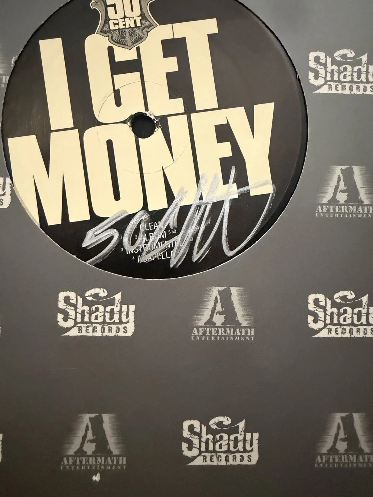 50 Cent signed I Get Money LP Autographed Rap, image 2