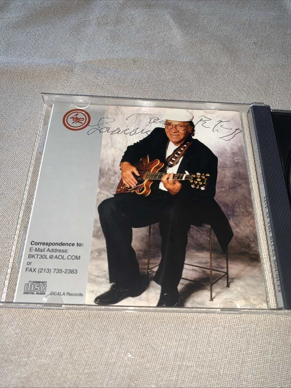 LOUISIANA RED (CD) Autographed Album Jacket Live At The Blues Bouquet 1997 EUC, изображение 4
