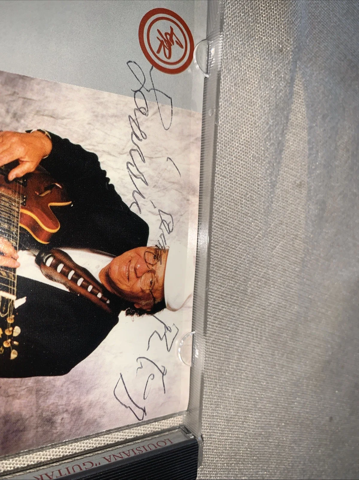 LOUISIANA RED (CD) Autographed Album Jacket Live At The Blues Bouquet 1997 EUC, изображение 5