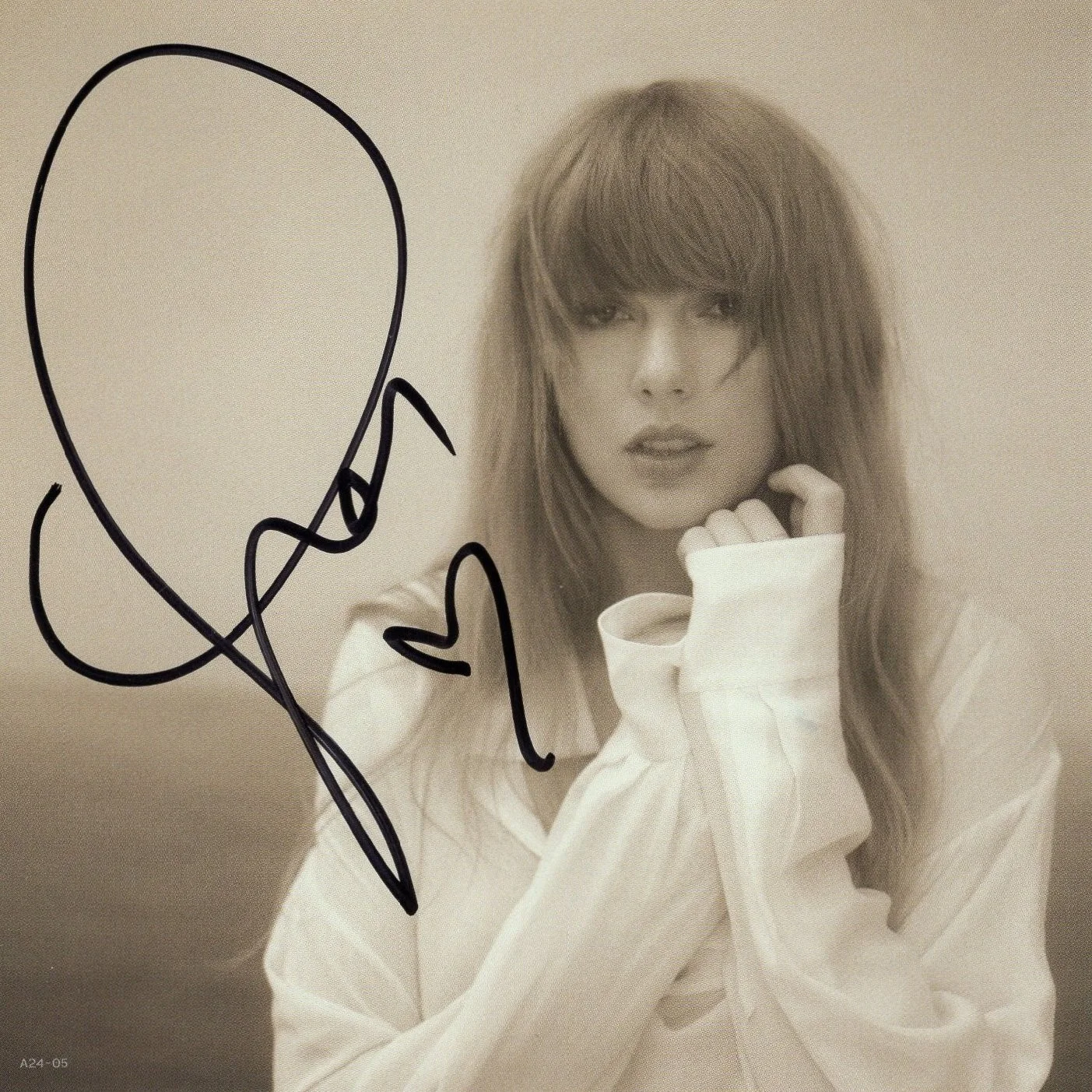 Taylor Swift Tortured Poets TTPD Signed WITH HEART Framed CD Photo Insert PSA, image 2
