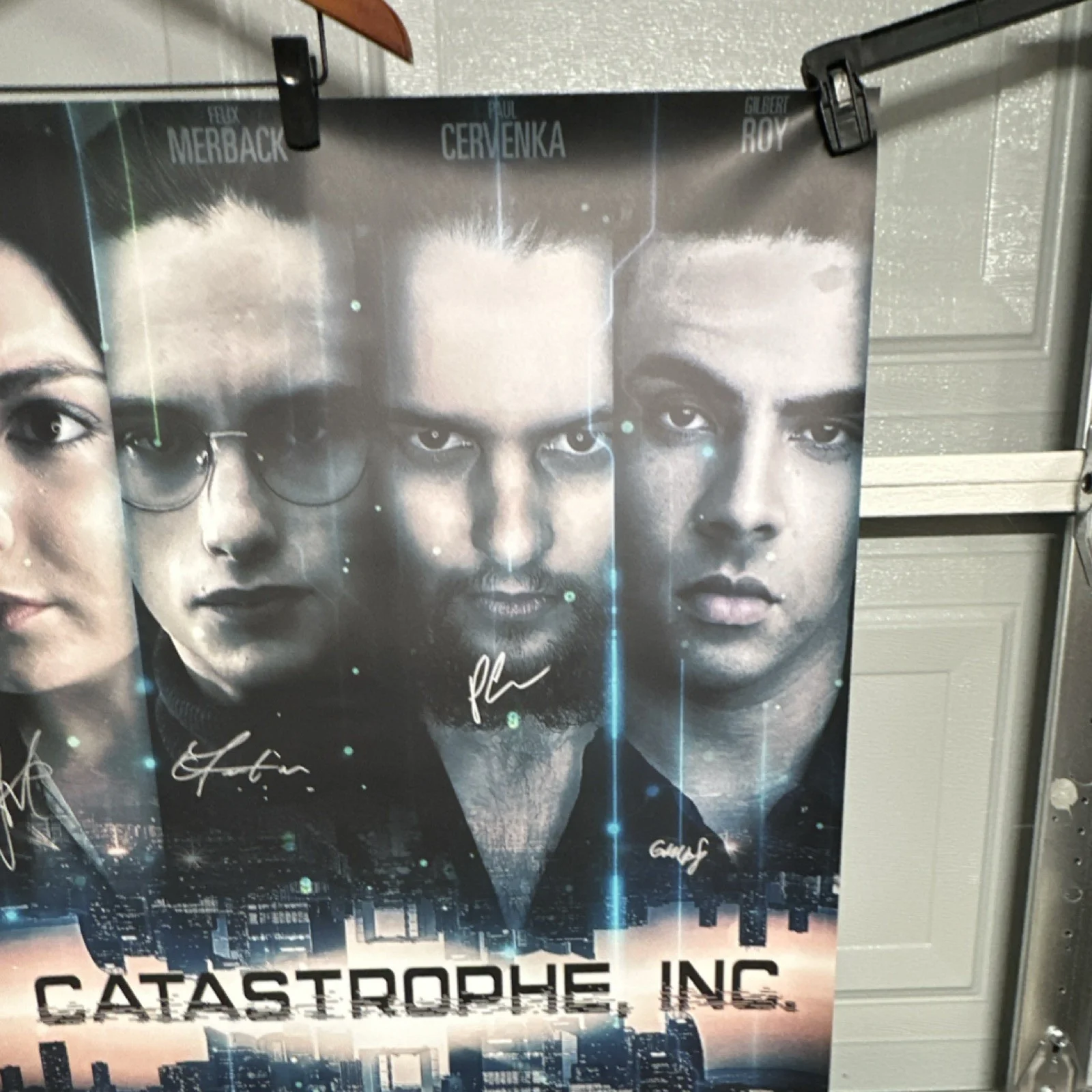 Melodi Gulsen, Felix Merback, Paul Cervenka, Gilbert Roy — Catastrophe, Inc. Original Autographed Poster Signed by Gulsen, Merback, Cerven…, изображение 3
