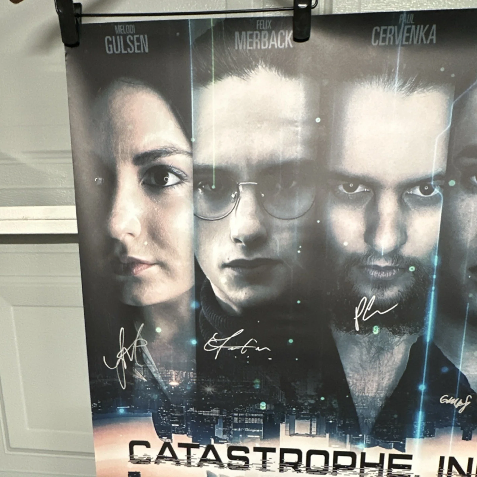 Melodi Gulsen, Felix Merback, Paul Cervenka, Gilbert Roy — Catastrophe, Inc. Original Autographed Poster Signed by Gulsen, Merback, Cerven…, изображение 4