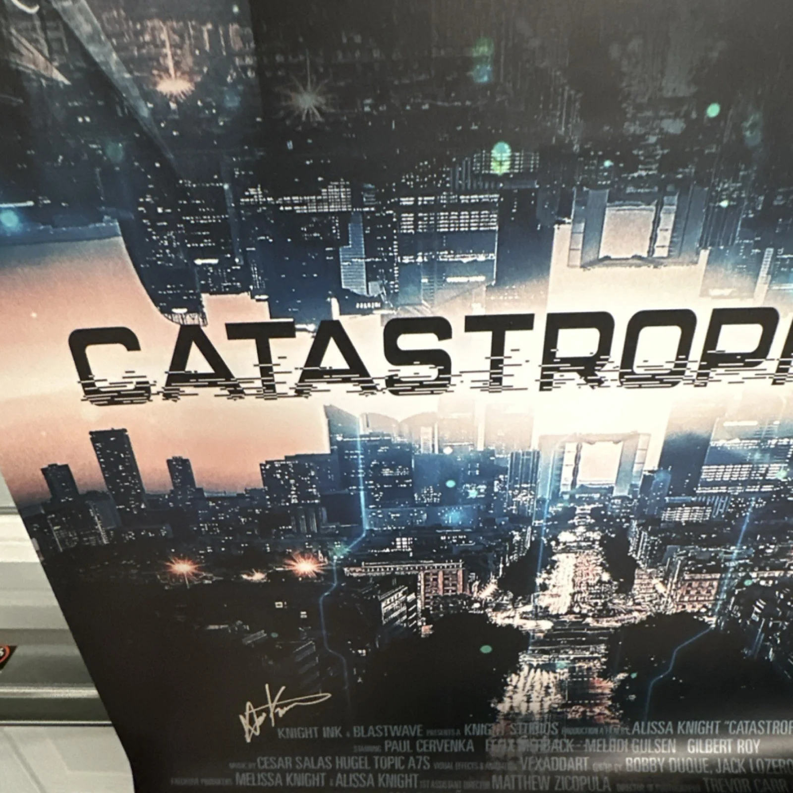 Melodi Gulsen, Felix Merback, Paul Cervenka, Gilbert Roy — Catastrophe, Inc. Original Autographed Poster Signed by Gulsen, Merback, Cerven…, изображение 5