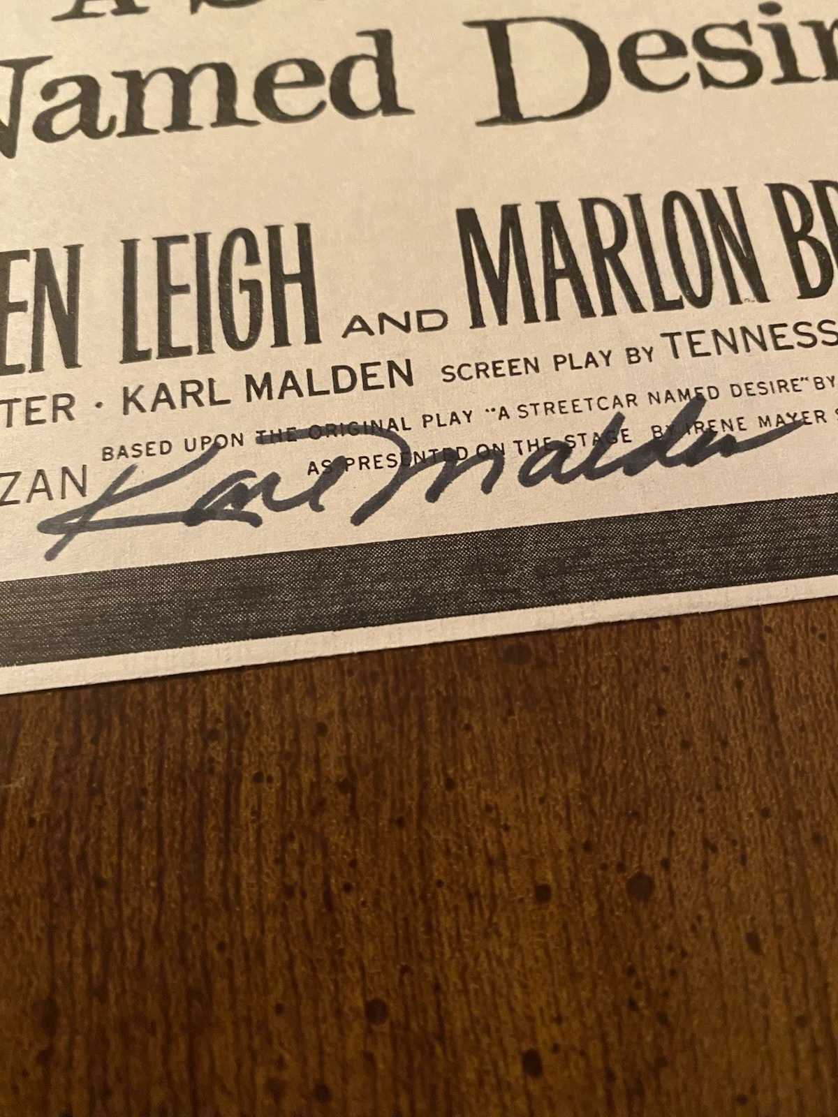 Karl Malden, Kim Hunter — Karl Malden Kim Hunter Signed Autographed Vintage Ad w COA Streetcar Named Desir, изображение 5