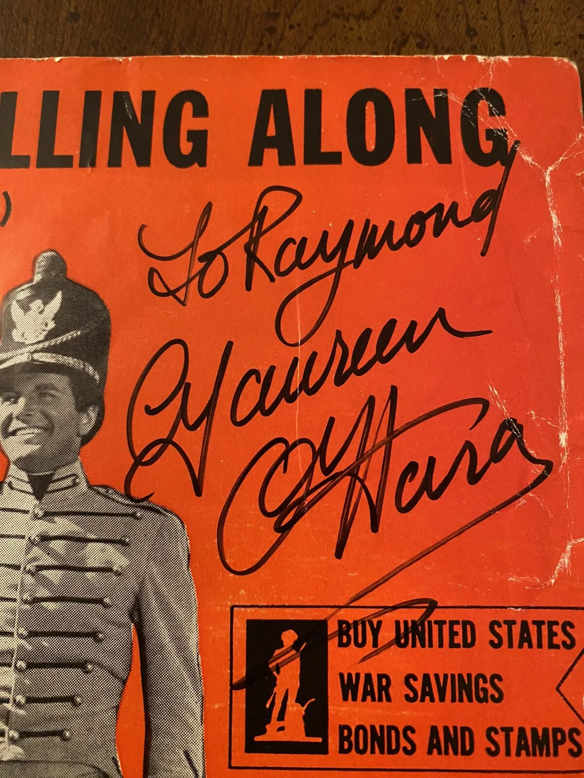 Maureen O’Hara, George Montgomery — Maureen O’Hara George Montgomery Signed with COA The Gentlemen From West Point, изображение 2