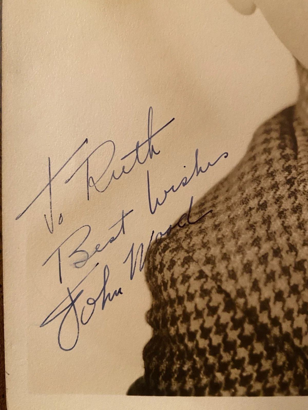 John Wood — John Wood Signed Autographed Photo With COA The Last Days Of Pompeii RARE, изображение 2