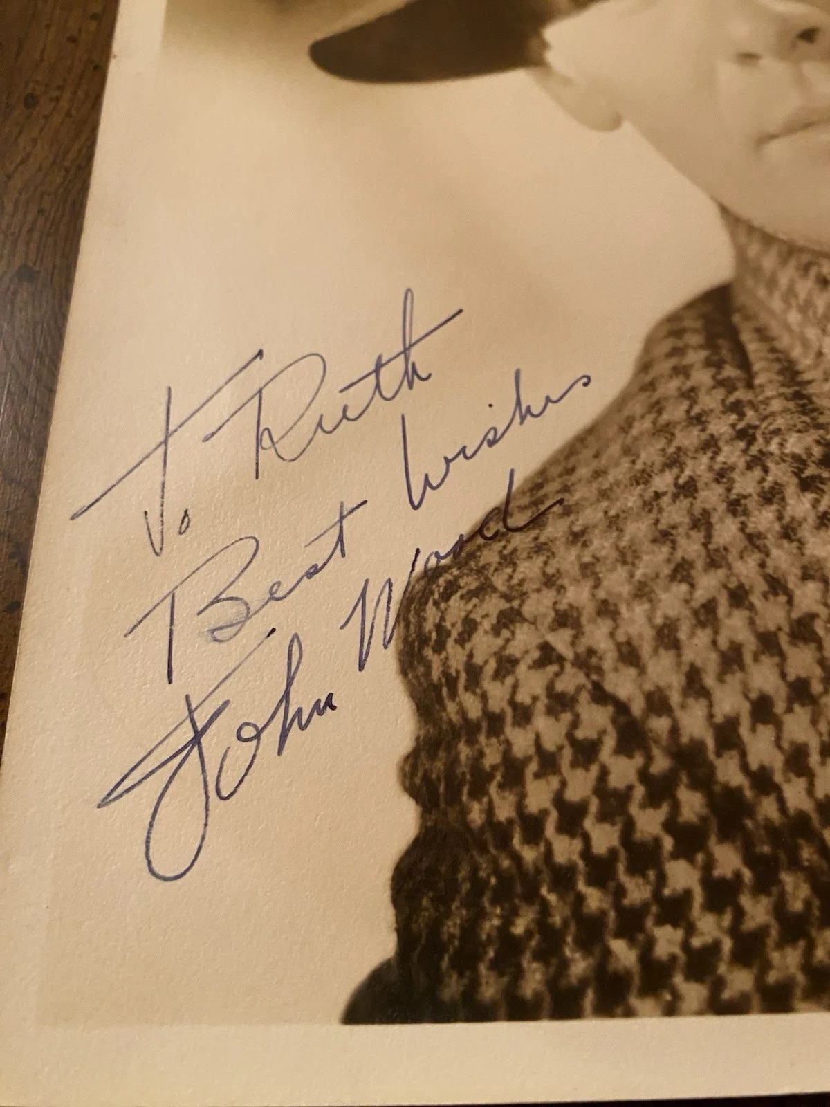 John Wood — John Wood Signed Autographed Photo With COA The Last Days Of Pompeii RARE, изображение 3