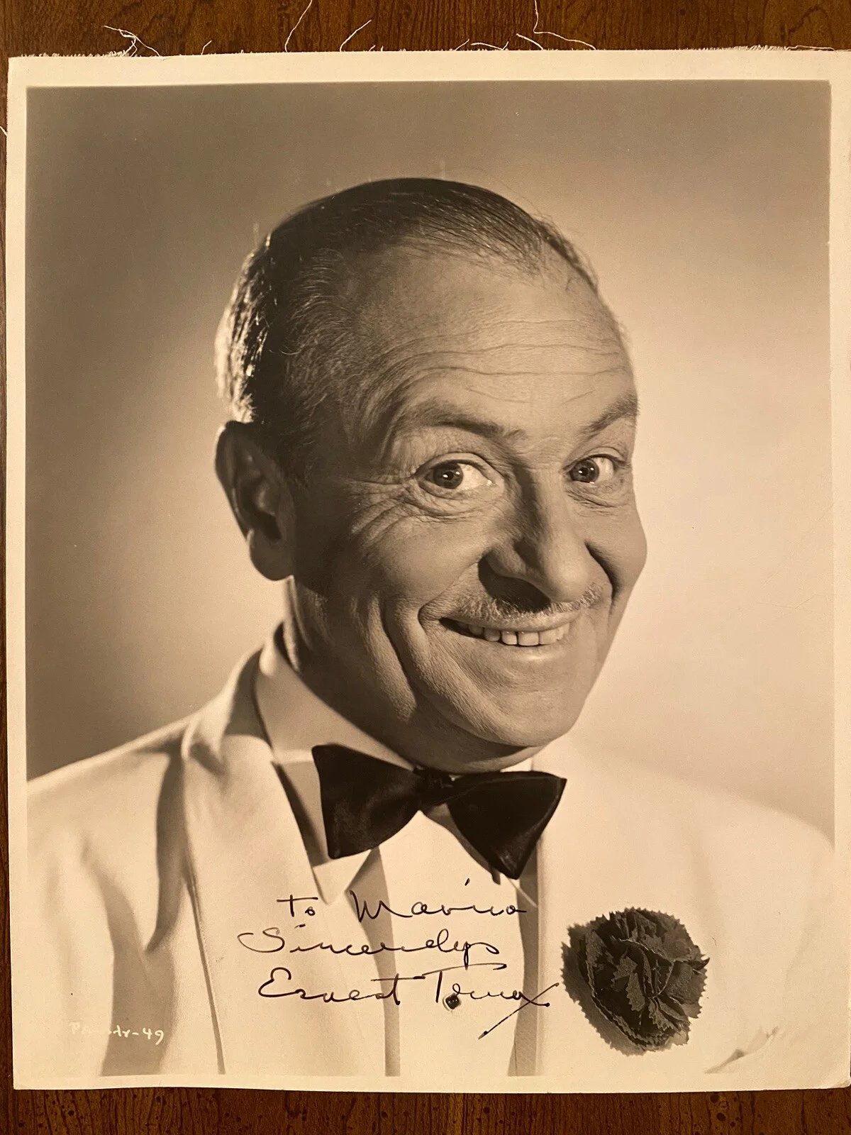 Ernest Truex — Ernest Truex Signed Autographed Photo With COA The Twilight Zone Mister Peepers