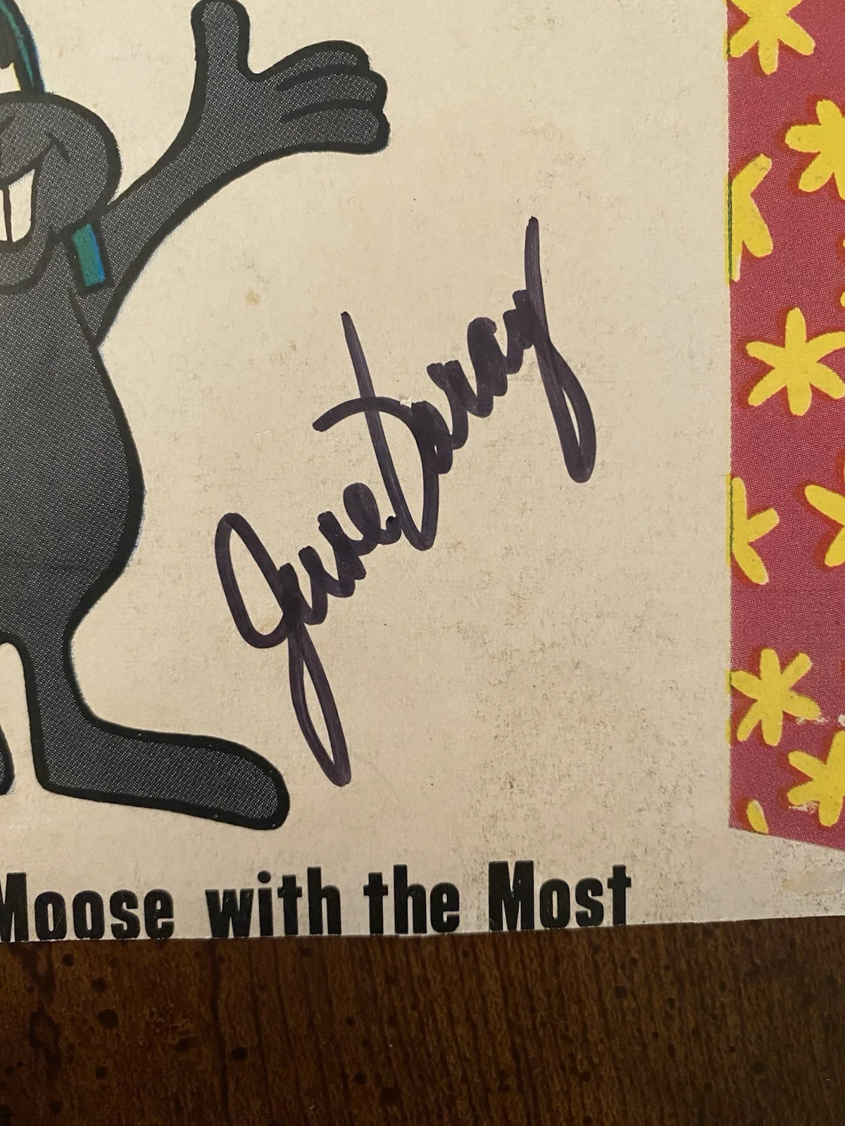 June Foray — June Foray Signed Autographed TV Mirror Magazine With COA Rocky And Bullwinkle, изображение 3