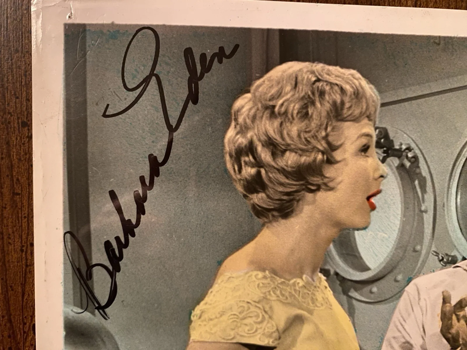 Barbara Eden, Pat Boone — Barbara Eden Pat Boone Signed Autographed Photo With COA All Hands On Deck BOTH, image 2