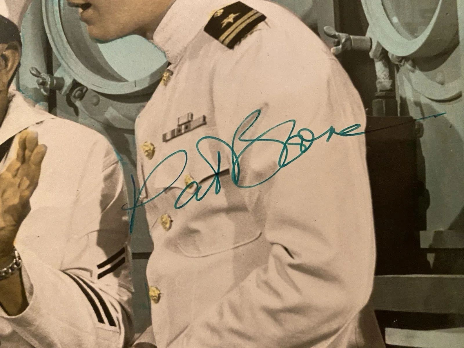 Barbara Eden, Pat Boone — Barbara Eden Pat Boone Signed Autographed Photo With COA All Hands On Deck BOTH, image 4
