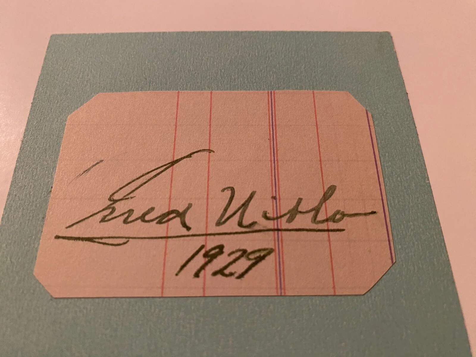 Fred Niblo Sr — Fred Niblo Sr Signed Autographed Card With COA Ben Hur Ellery Queen The Enemy, изображение 3