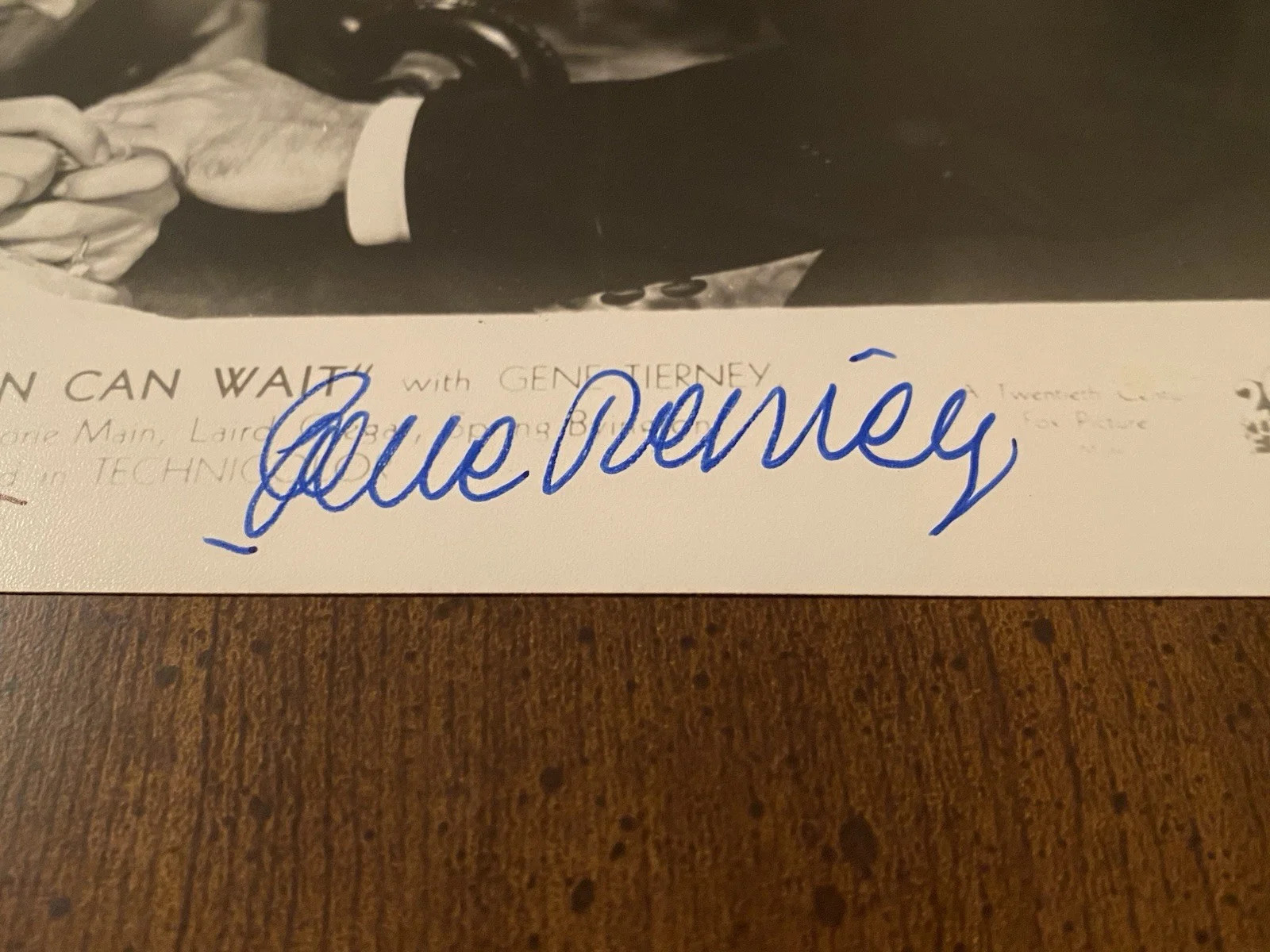 Gene Tierney, Don Ameche — Gene Tierney Don Ameche Signed Autographed Photo With COA Heaven Can Wait BOTH, image 5