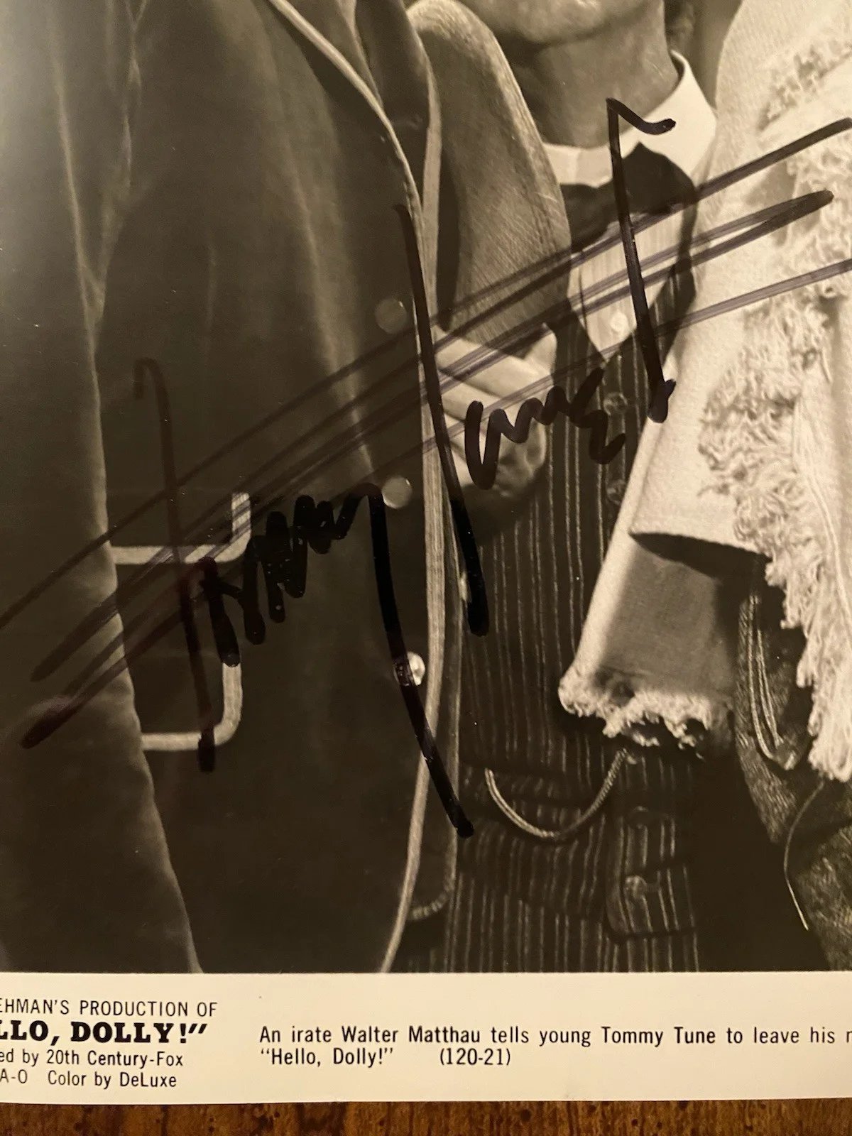 Walter Matthau, Tommy Tune — Walter Matthau Tommy Tune Signed Autographed Photo With COA Hello Dolly, image 4