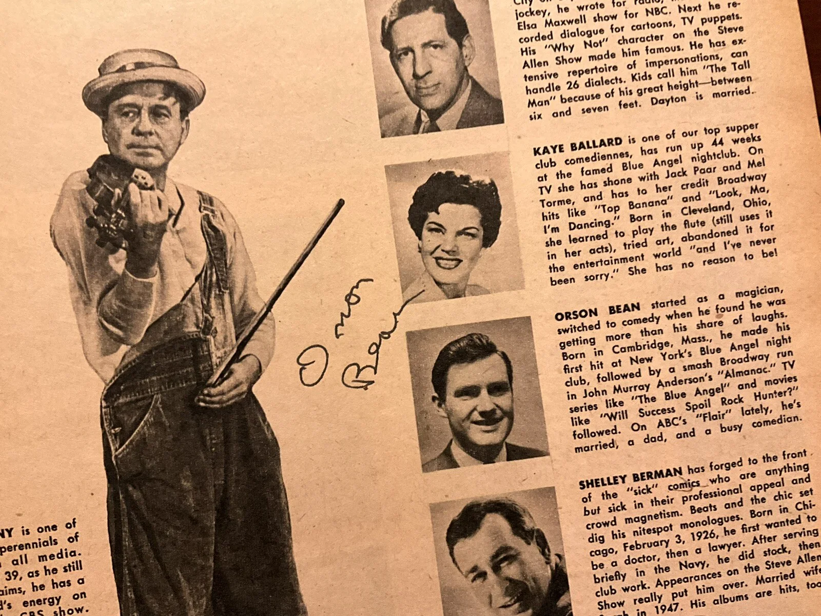Kim Hunter, Lena Horne, Steve Lawrence, Eydie Gorme, Etc — Twilight Zone Cast Signed Autographed Magazine By 8 TV Stars With COA, изображение 4