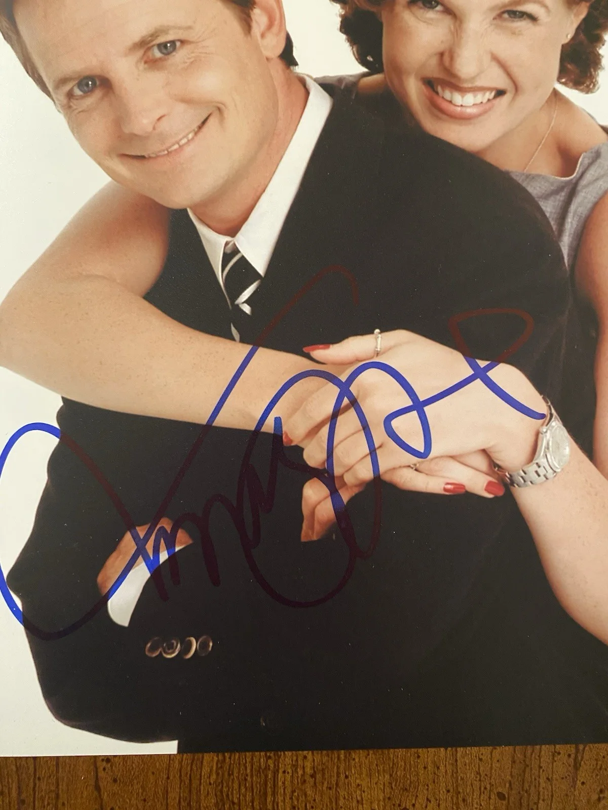 Michael J Fox, Connie Britton — Michael J Fox Connie Britton Signed Autographed Photo With COA Spin City, изображение 4