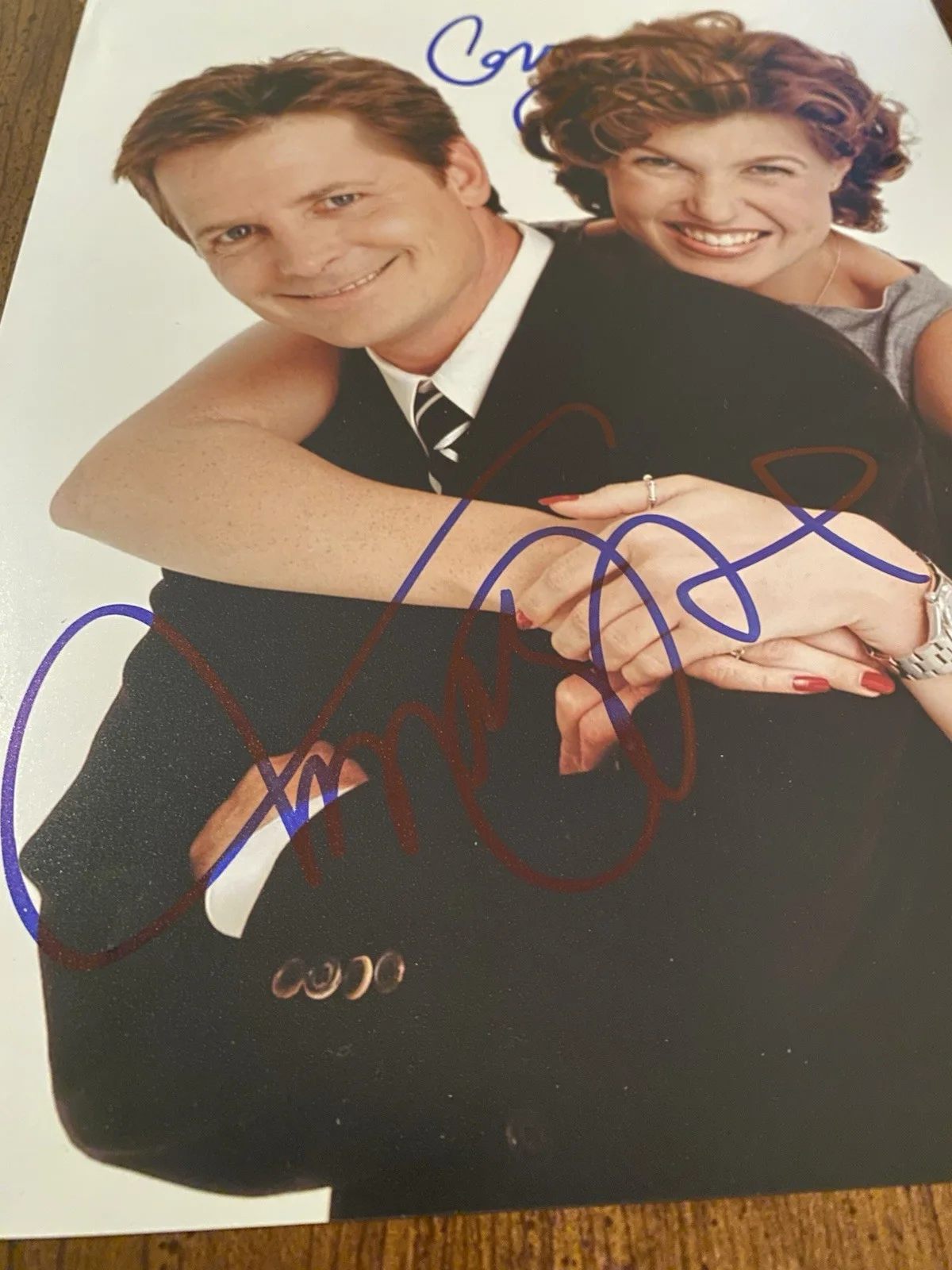 Michael J Fox, Connie Britton — Michael J Fox Connie Britton Signed Autographed Photo With COA Spin City, изображение 5