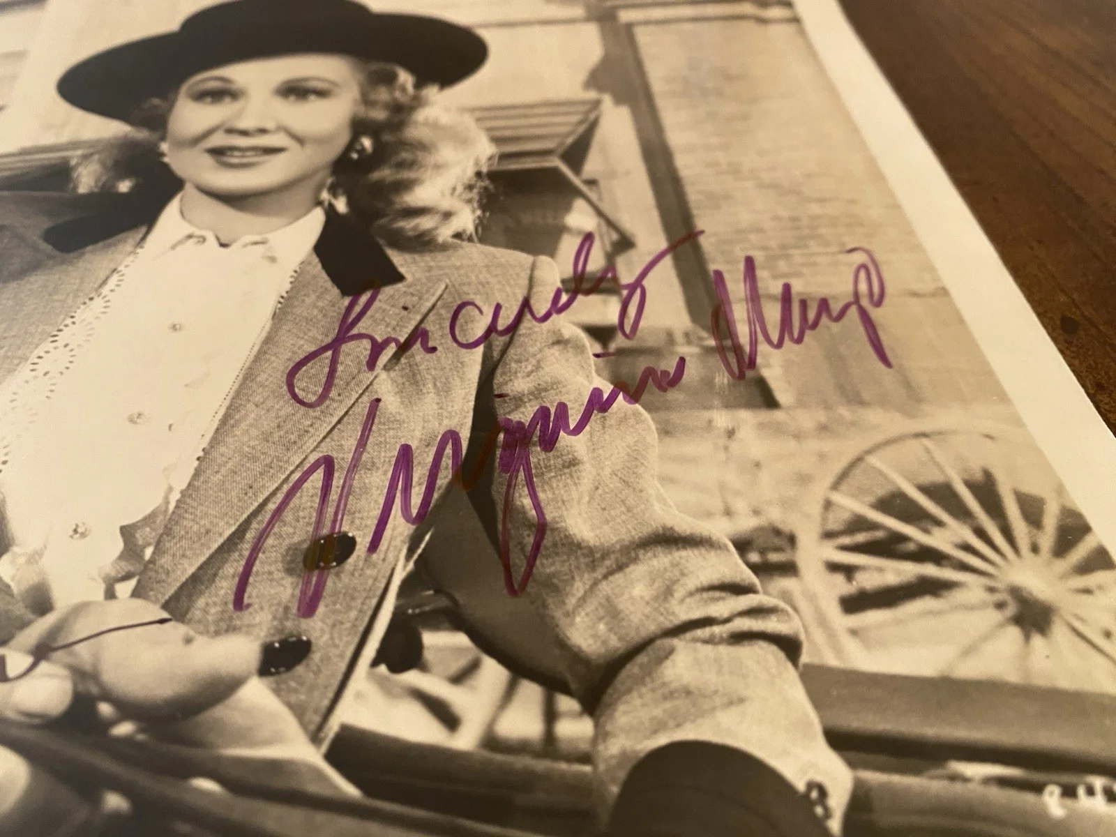 Andrew Duggan, Virginia Mayo — Andrew Duggan Virginia Mayo Westbound Signed Autographed Photo With COA RARE, image 5