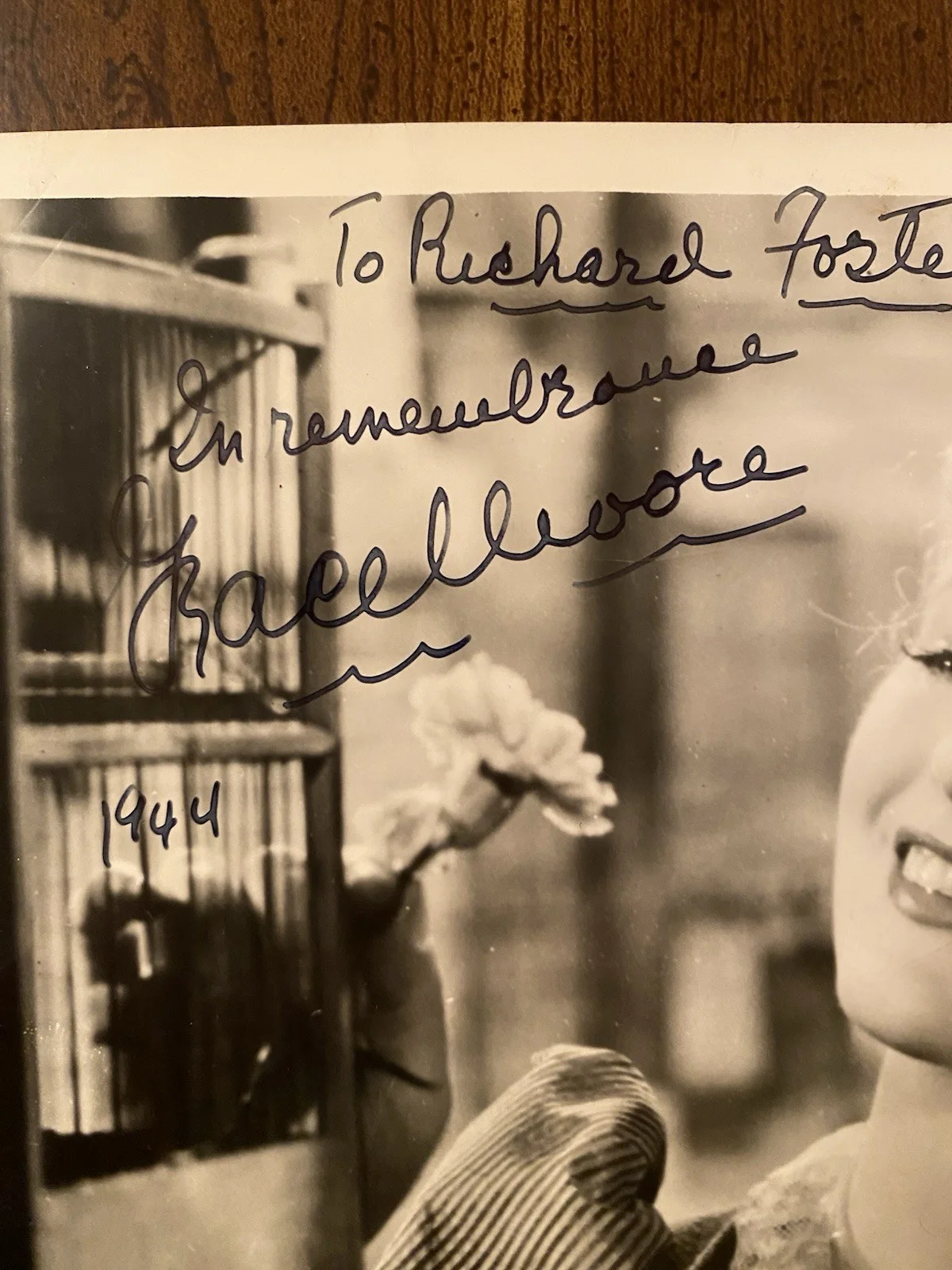 Grace Moore — Grace Moore Signed Autographed Photo With COA 1944 Louise RARE, изображение 2