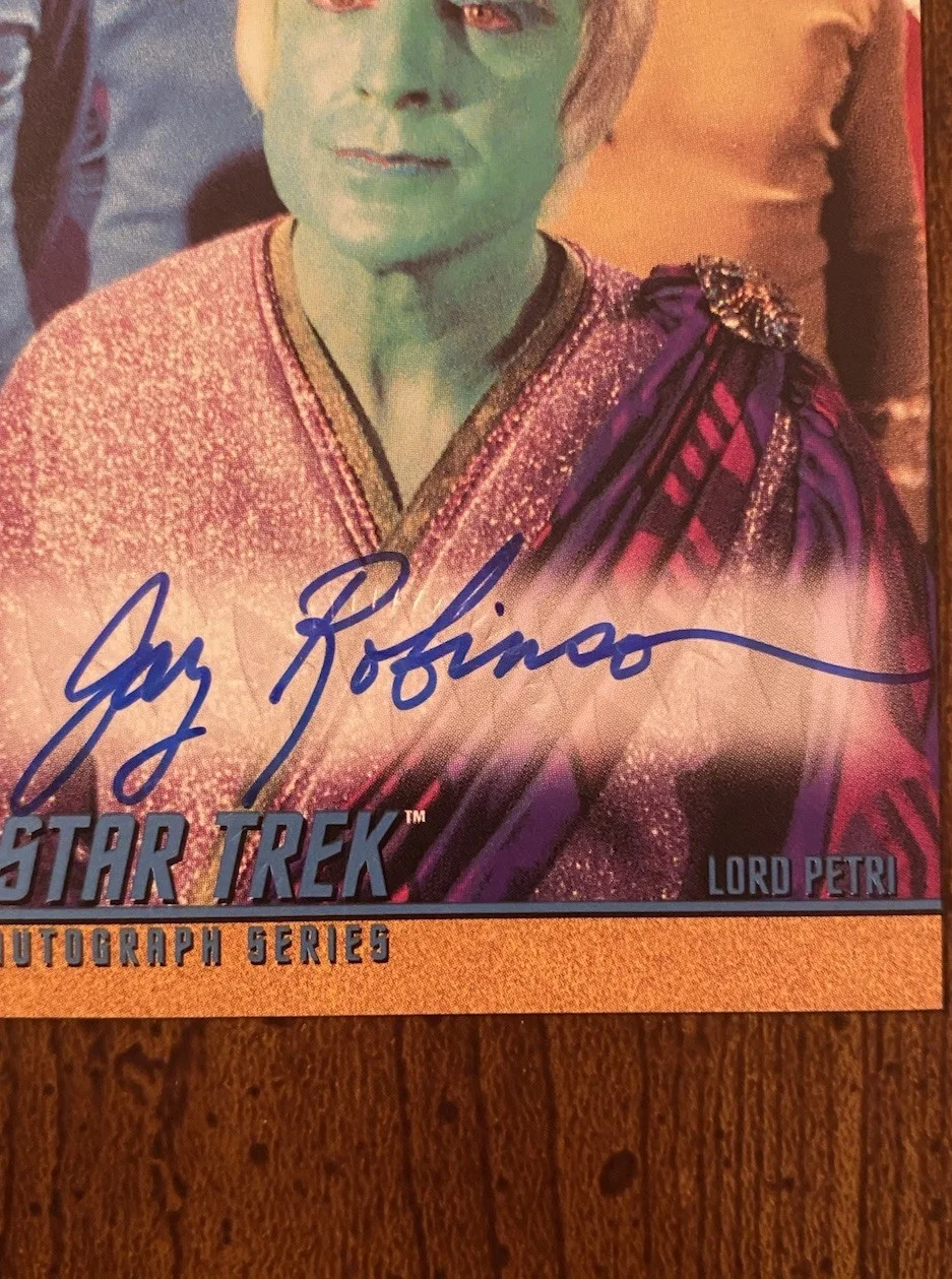 Jay Robinson — Jay Robinson Signed Autographed Star Trek The Original Series Trading Card RARE, image 2