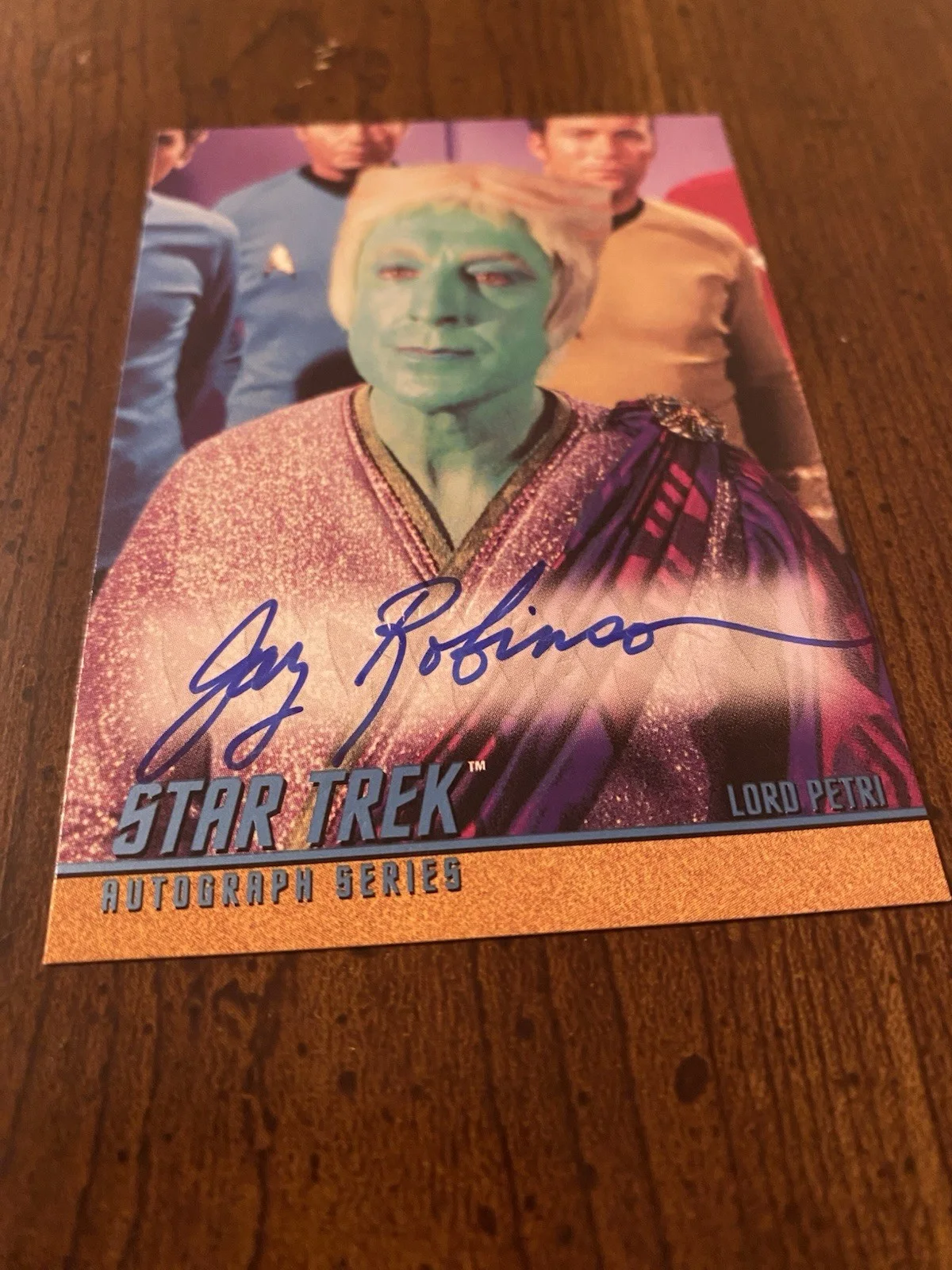 Jay Robinson — Jay Robinson Signed Autographed Star Trek The Original Series Trading Card RARE, image 3