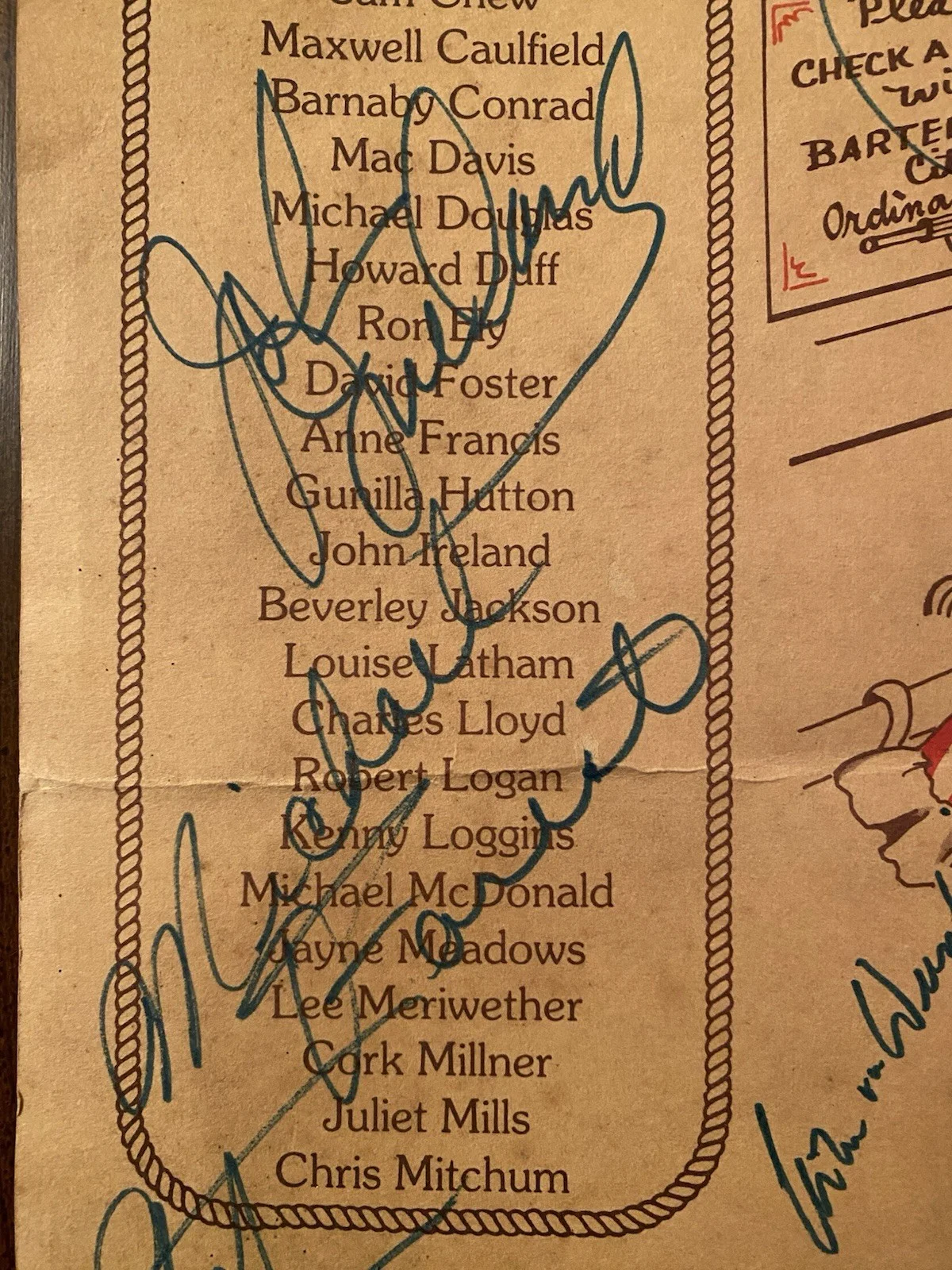 John Ireland, Fess Parker, Lee Meriwether, Etc — 14x20 Poster Signed By 22 Fess Parker John Ireland Lee Meriwether Michael Forest, изображение 3