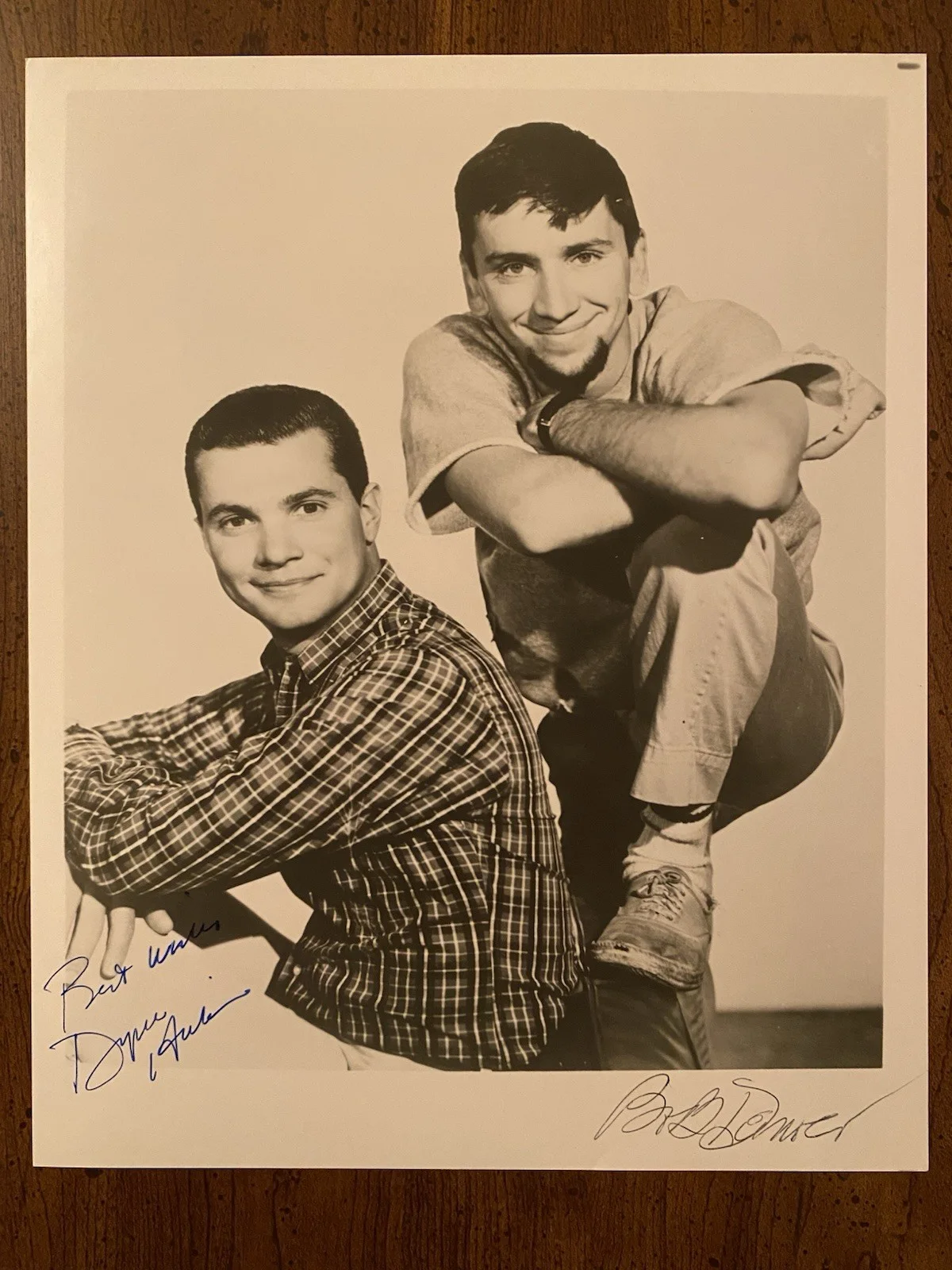 Bob Denver, Dwayne Hickman — Bob Denver Dwayne Hickman Signed Autographed Photo w/ COA Loves Of Dobie Gillis
