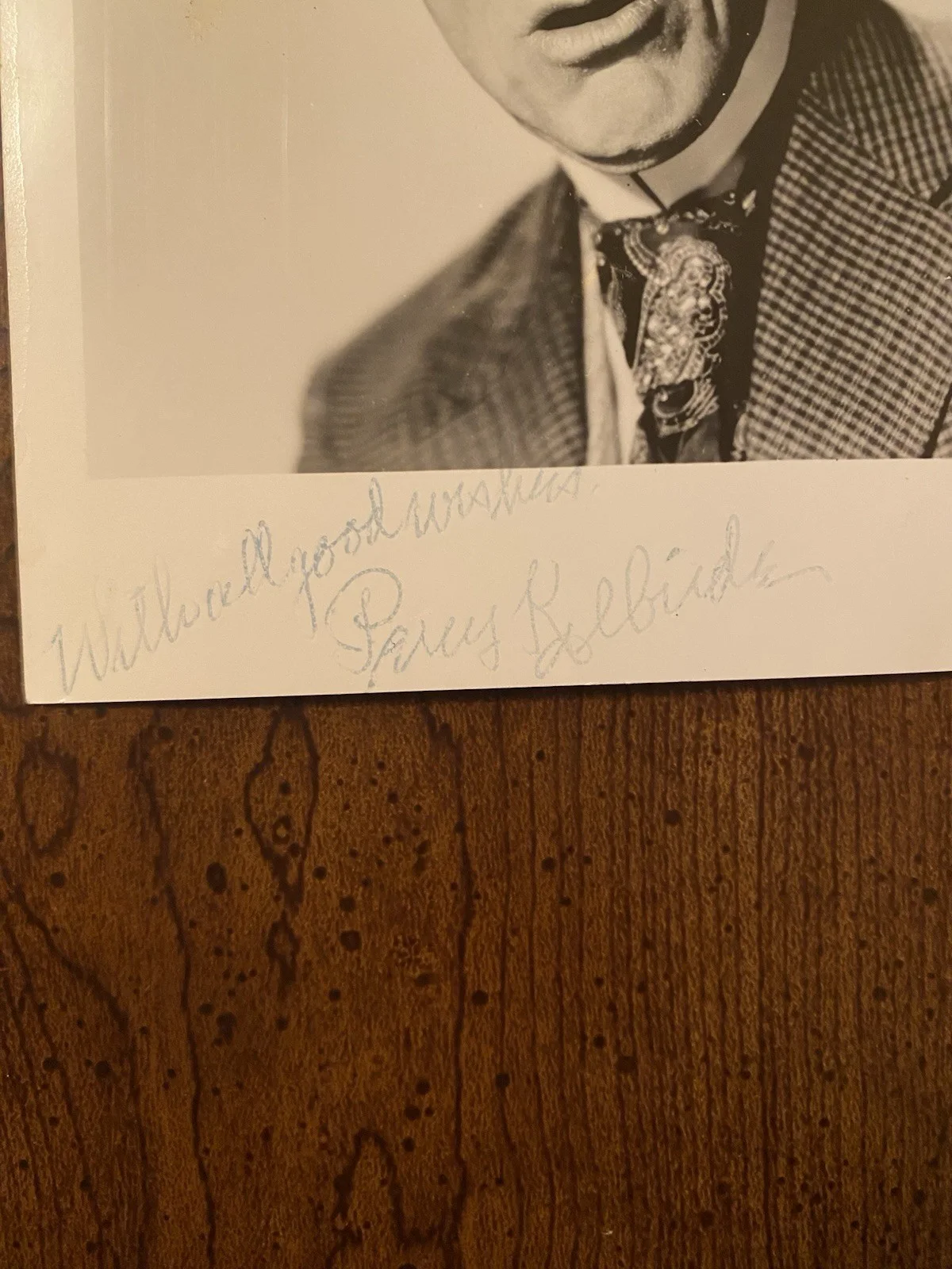 Percy Kilbride — Percy Kilbride Signed Autographed Small Photo With COA Ma And Pa Kettle, image 2