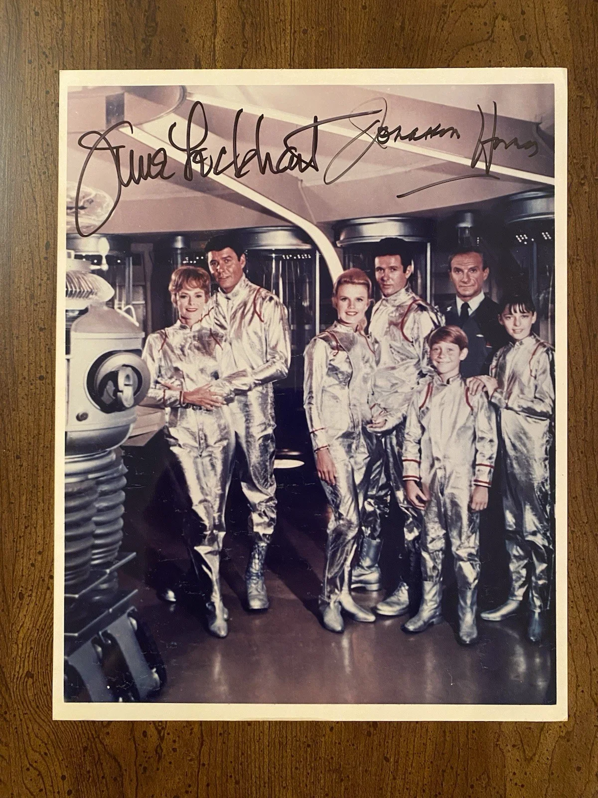 Jonathan Harris, June Lockhart — Jonathan Harris June Lockhart Signed Autographed Photo With COA Lost In Space