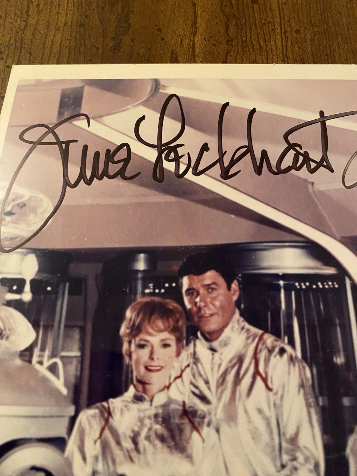 Jonathan Harris, June Lockhart — Jonathan Harris June Lockhart Signed Autographed Photo With COA Lost In Space, image 3