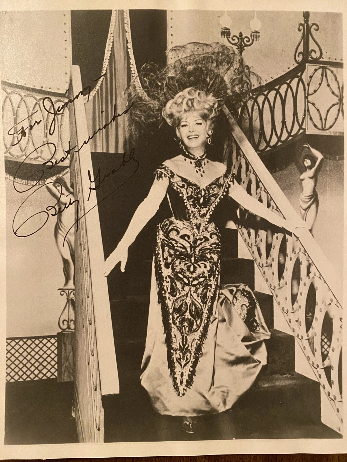 Betty Grable — Betty Grable Signed Autographed Photo With COA Hello Dolly Mother Wore Tights