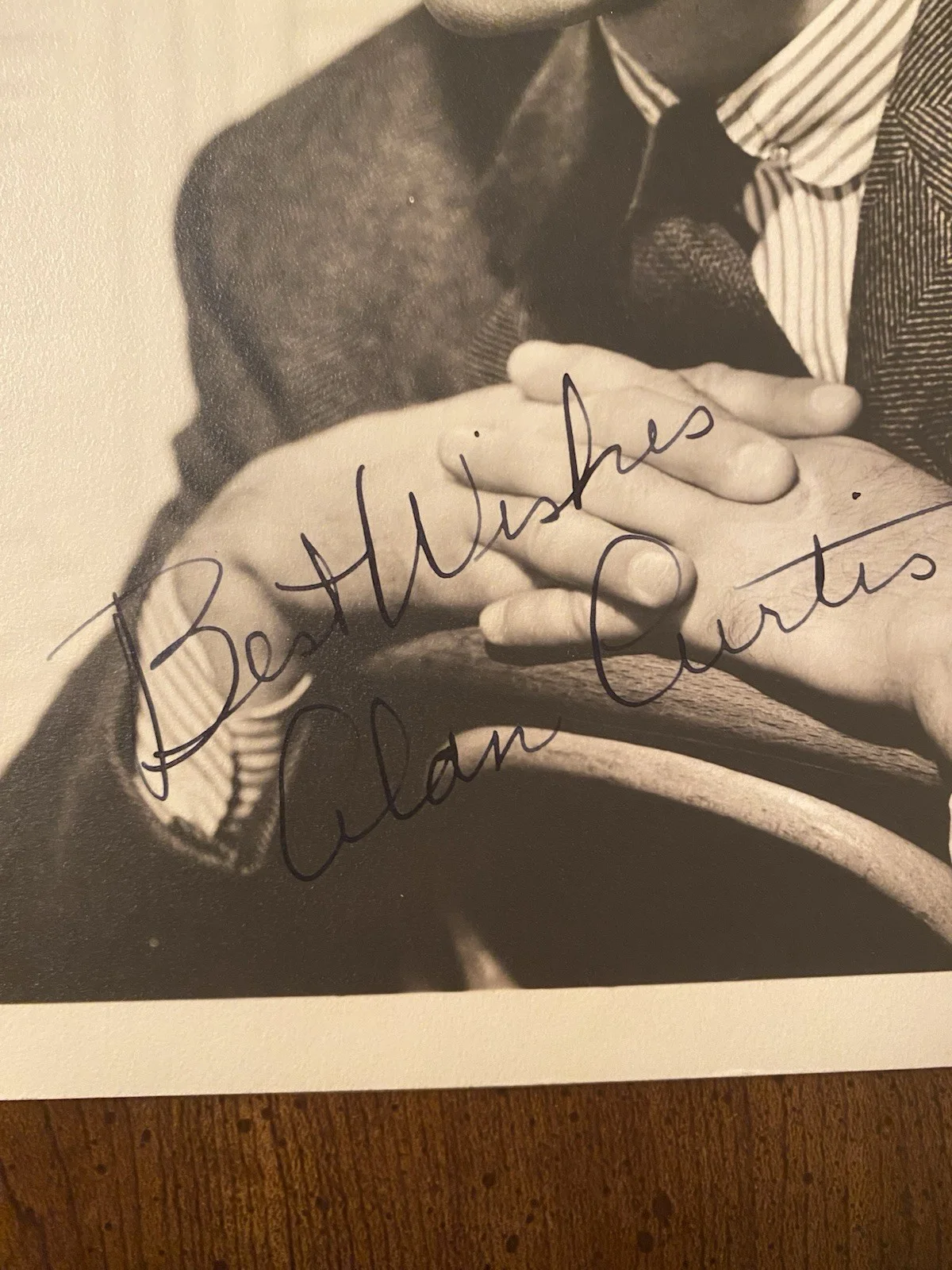 Alan Curtis — Alan Curtis Signed Autographed Photo With COA Philo Vance Phantom Lady Buck Priv, image 2