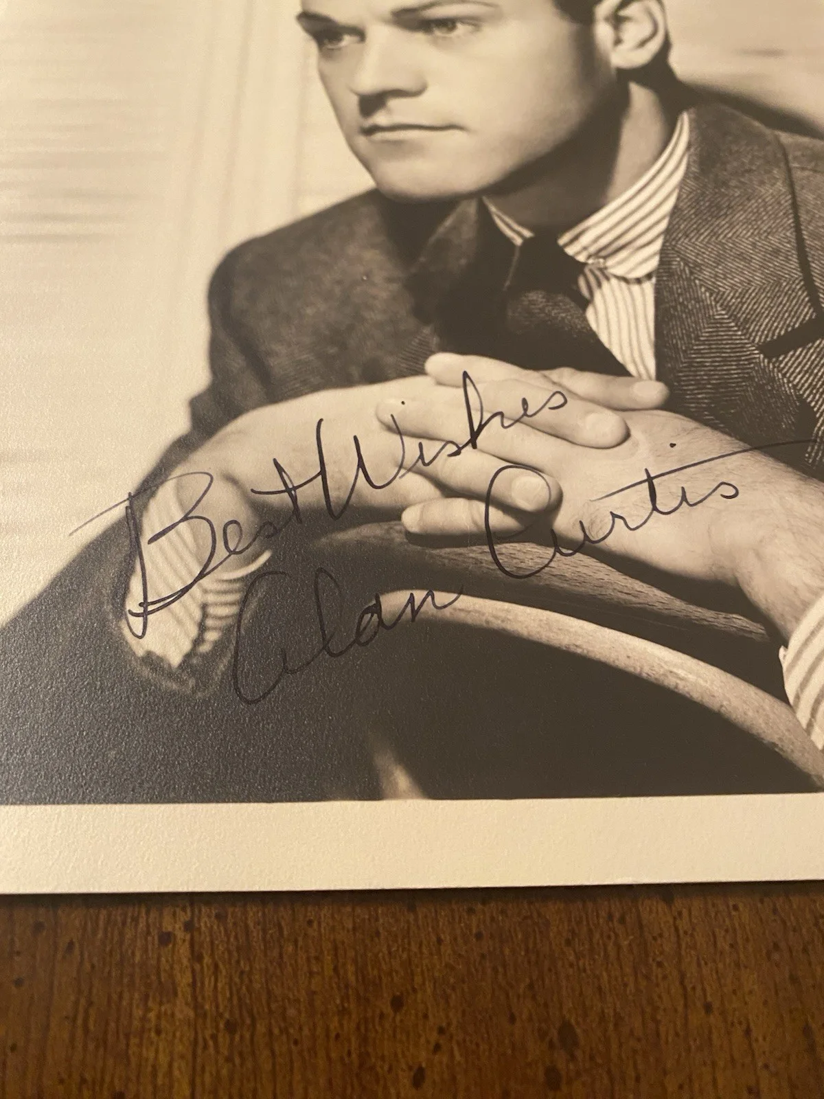 Alan Curtis — Alan Curtis Signed Autographed Photo With COA Philo Vance Phantom Lady Buck Priv, image 3