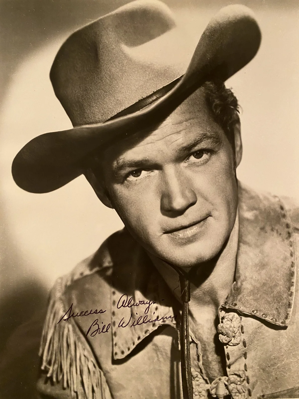 Bill Williams — Bill Williams Signed Autographed Photo With COA The Adventures Of Kit Carson, изображение 2