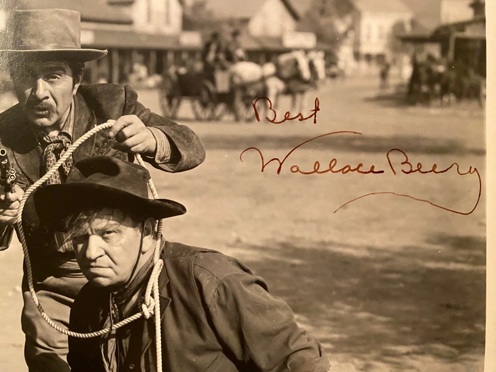 Wallace Beery — Wallace Beery Signed Autographed Photo With COA Treasure Island Jackass Mail Etc, изображение 2